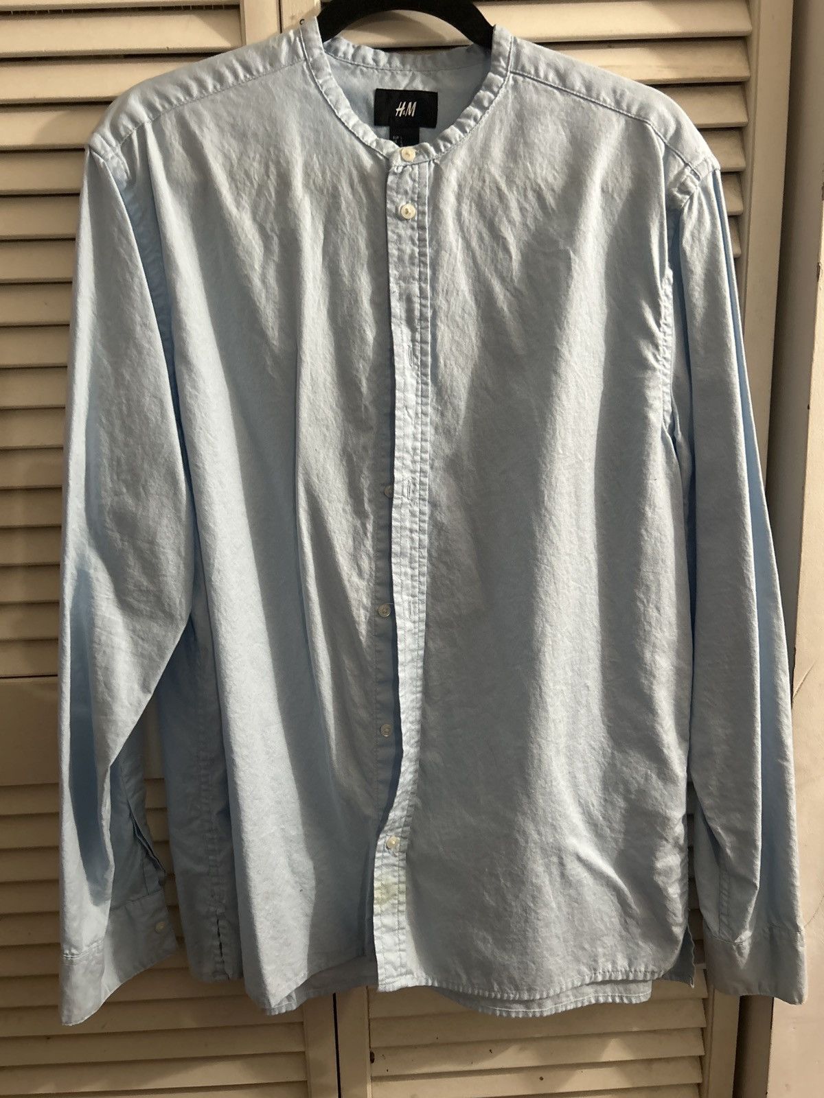 H&M H& M – long sleeve light blue shirt Size US L / EU 52-54 / 3 - 1 Thumbnail