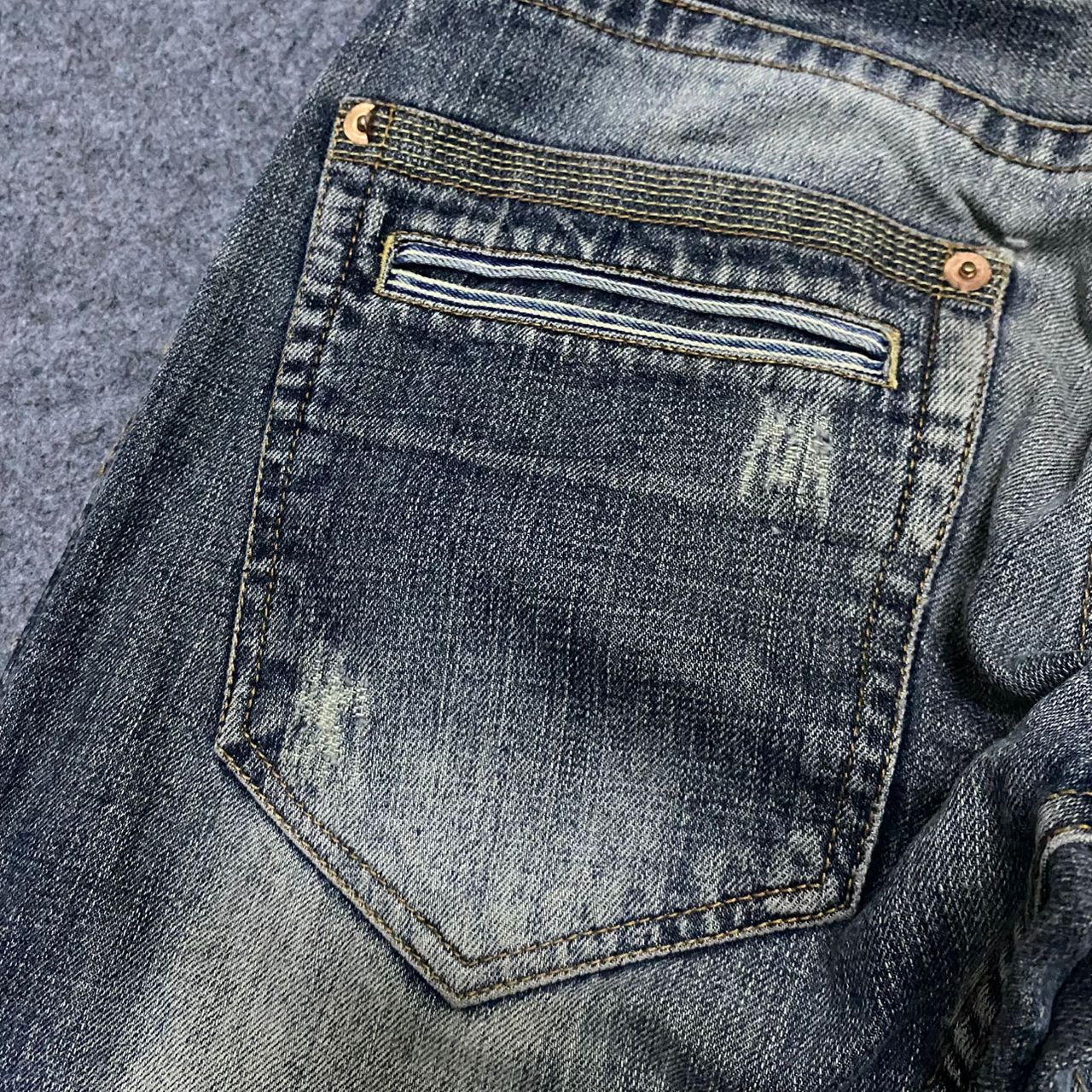 If Six Was Nine 💥Best offer💥Vintage Made in Heaven Punk Distressed Denim Size US 34 / EU 50 - 10 Thumbnail