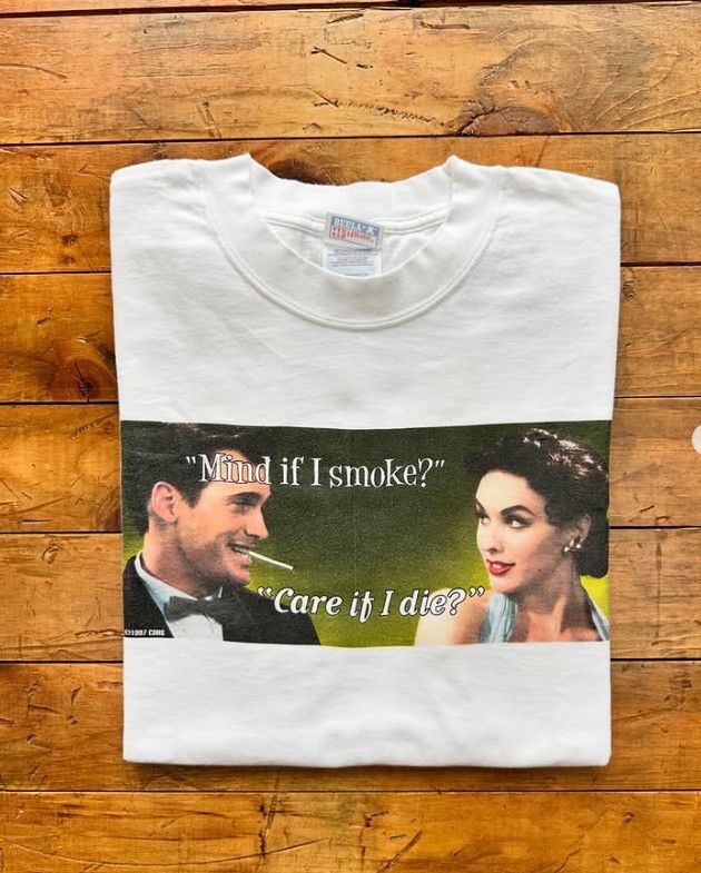 Vintage Smoking Parody 1997 Size US XL / EU 56 / 4 - 1 Thumbnail