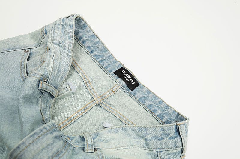 Japanese Brand American retro loose straight washed wide-leg jeans Size US 32 / EU 48 - 4 Thumbnail