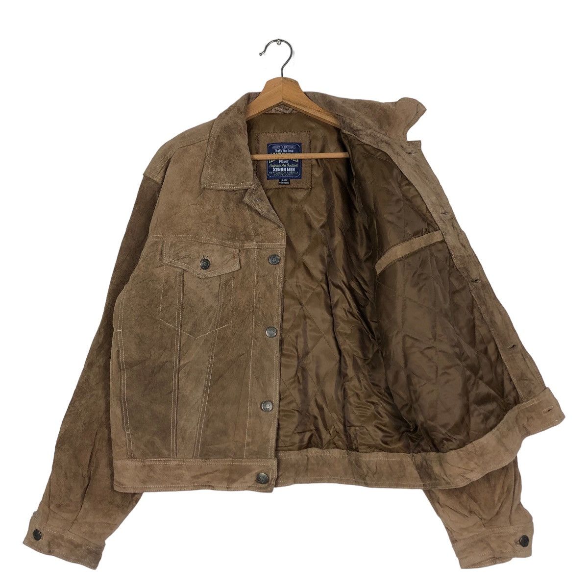 Japanese Brand VINTAGE BIKER LEATHER JACKET TRUCKER XENON MAN ISSEY MIYAKE Size US L / EU 52-54 / 3 - 11 Thumbnail
