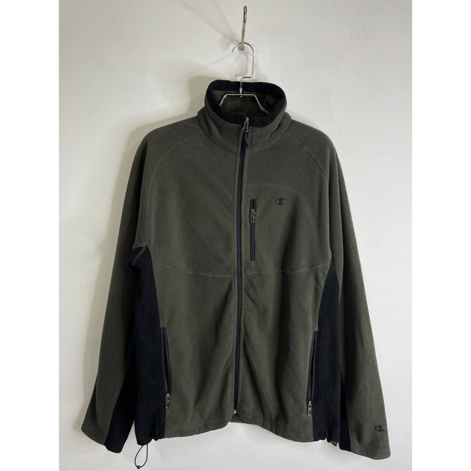 Champion Vintage Champion Full Zip Olive Green Fleece Jacket Size M Size US M / EU 48-50 / 2 - 1 Thumbnail
