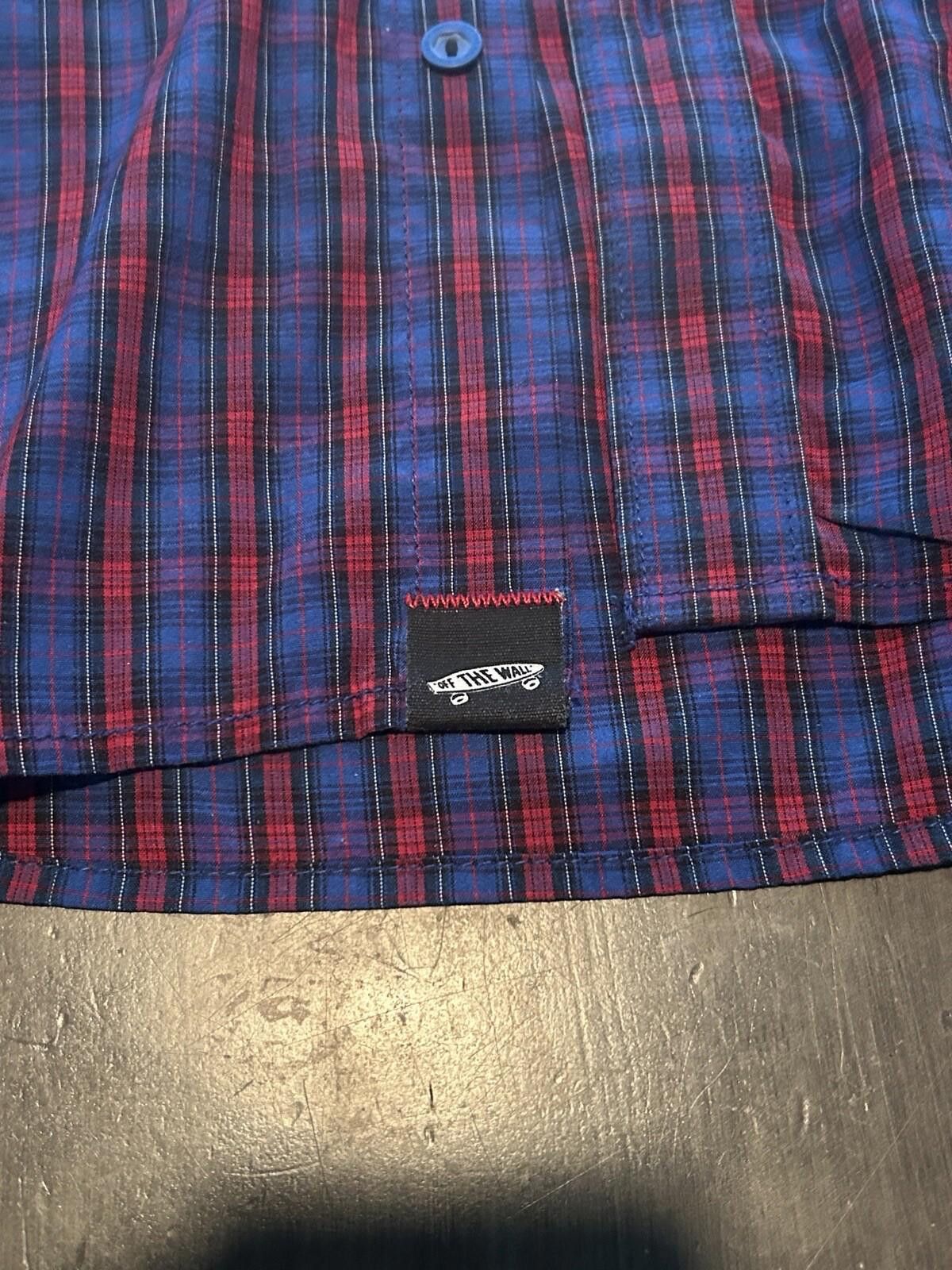 Vans Vans off the Wall Johnny Layton Red Flannel Button Up Medium Size US M / EU 48-50 / 2 - 2 Thumbnail