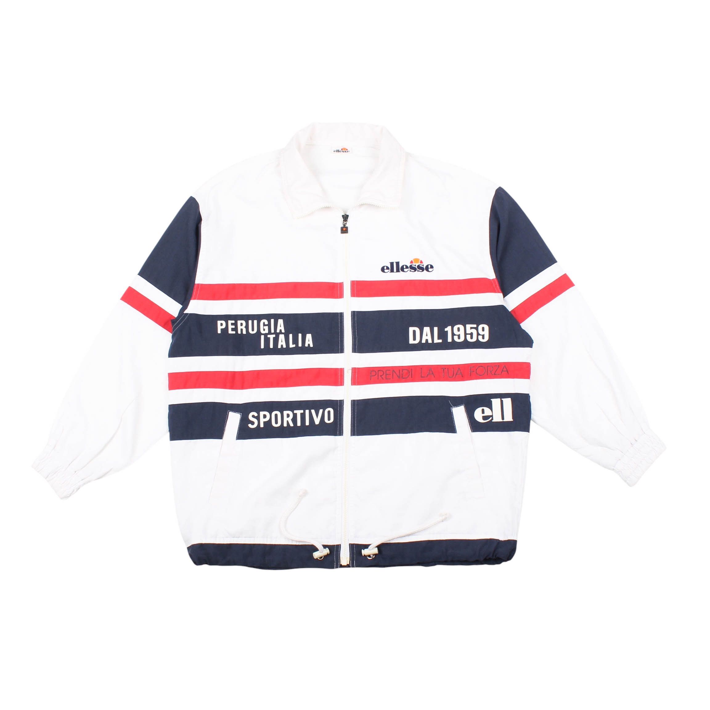 Ellesse Ellesse Track Jacket 90s Perugia Italia Sportivo Windbreaker Size US M / EU 48-50 / 2 - 1 Thumbnail