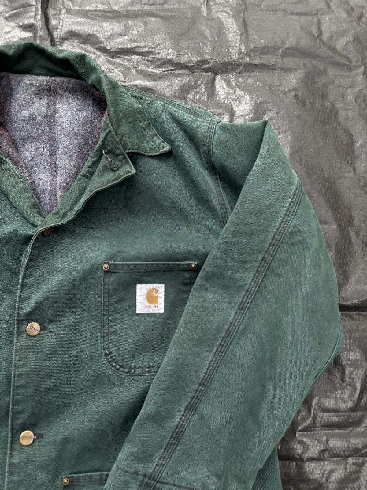 Carhartt Emerald Green Vintage Carhartt jacket Size US L / EU 52-54 / 3 - 2 Thumbnail