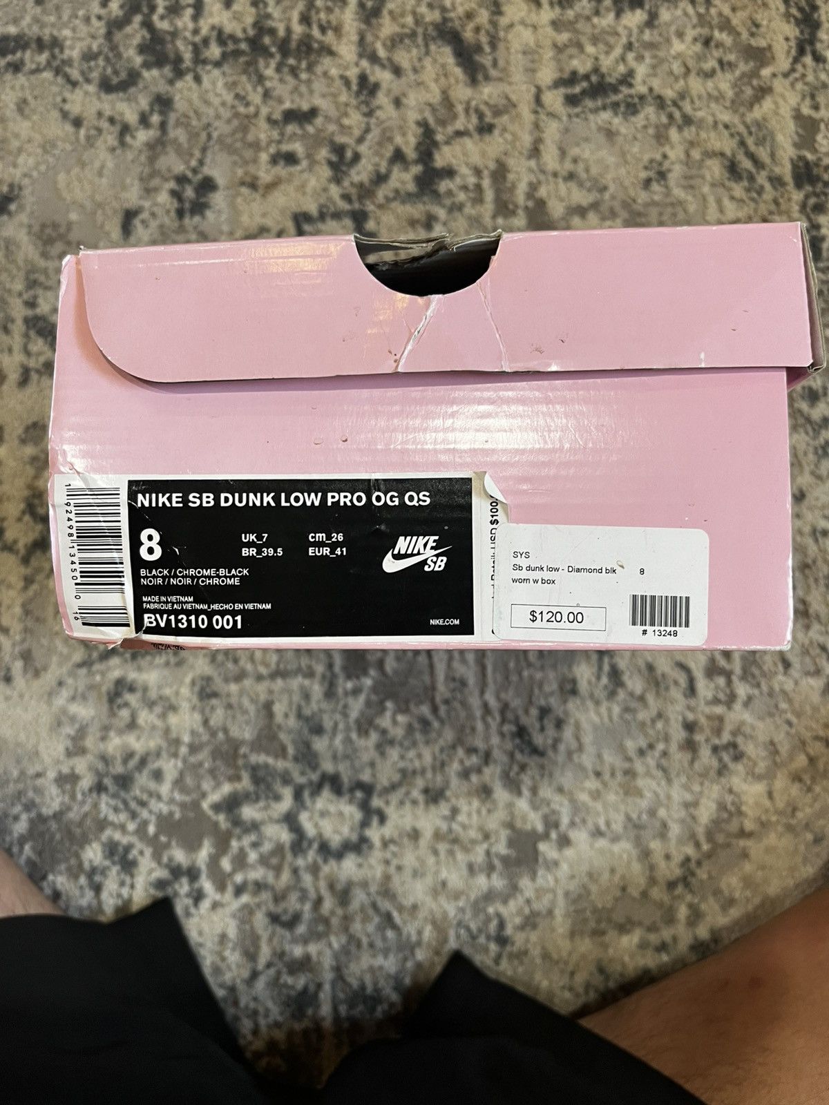 Diamond Supply Co. × Nike Nike SB Dunk Low Pro OG QS Size US 8 / EU 41 - 11 Thumbnail