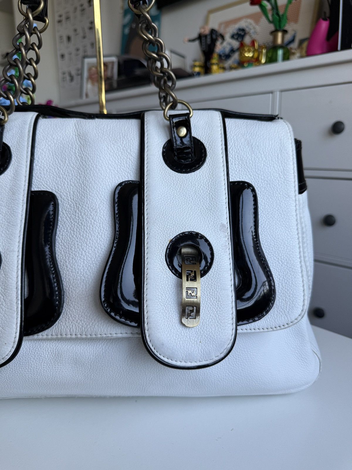 Designer × Fendi Vintage Fendi BB leather shoulder keepall bag designer luxury Size ONE SIZE - 8 Thumbnail