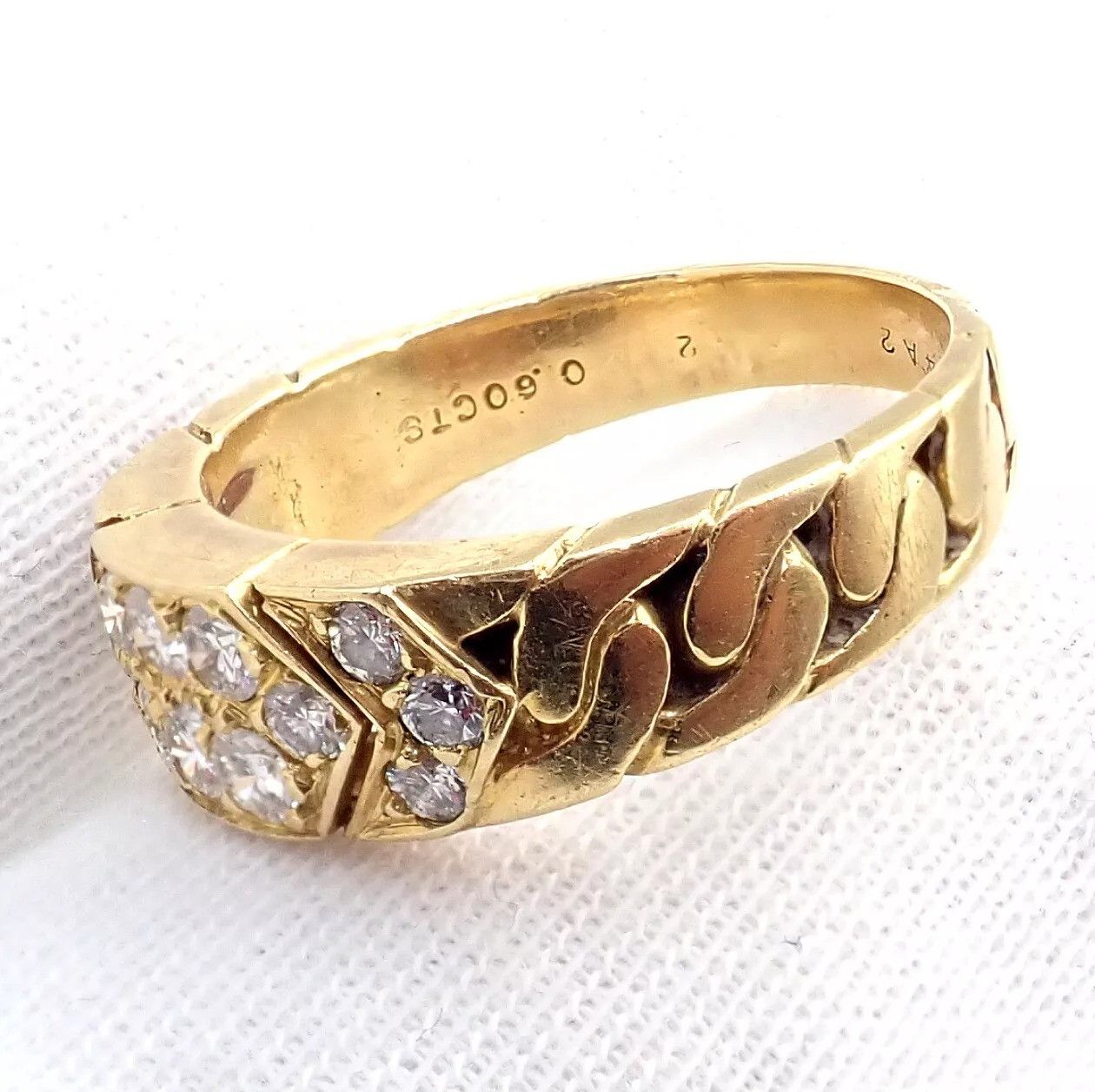 Van Cleef & Arpels Van Cleef & Arpels Yellow Gold 0.60ct Diamond Ring 55 7.25 Size ONE SIZE - 6 Thumbnail
