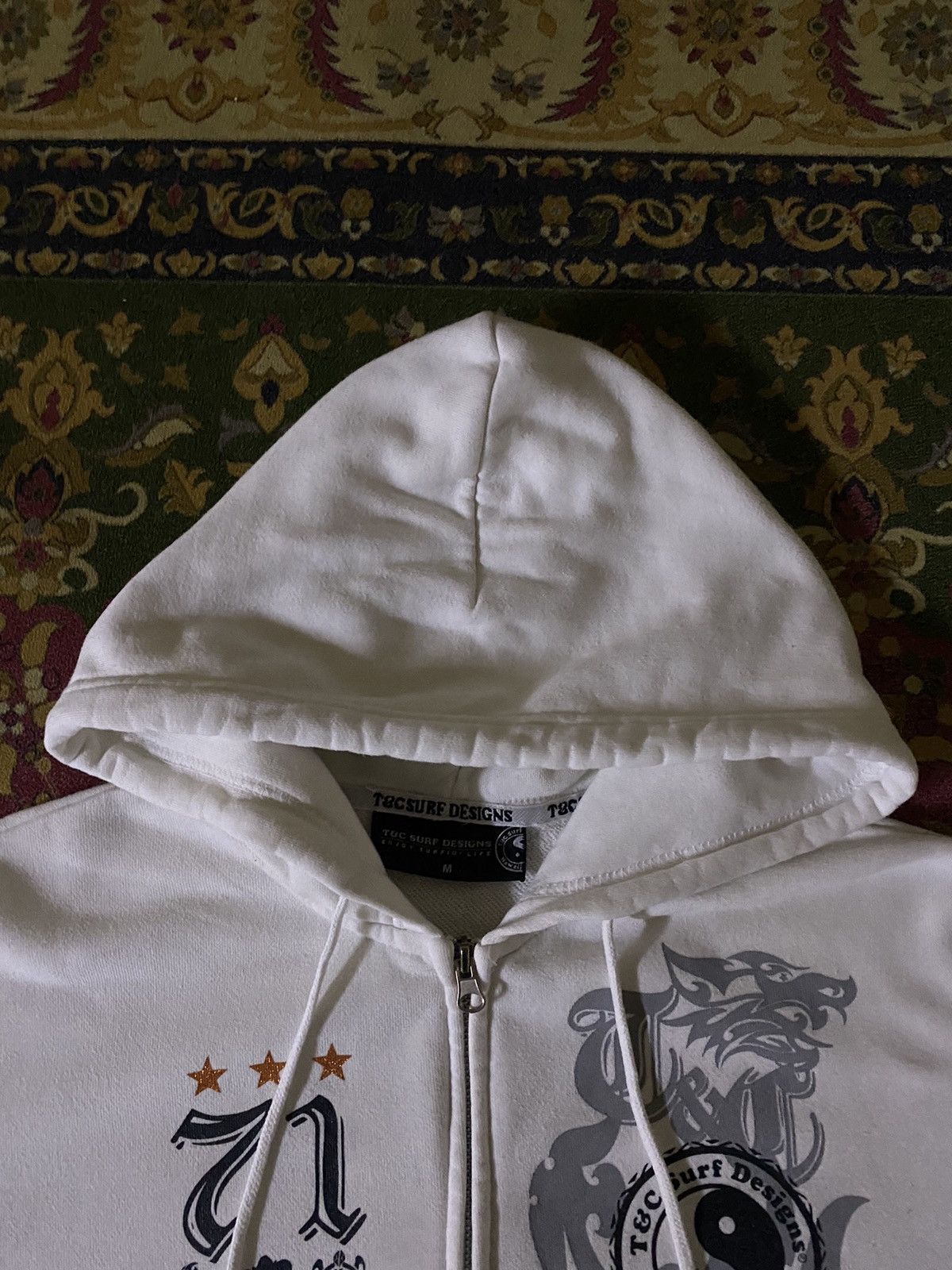 Affliction × Japanese Brand Vintage Japanese Brand T&C Surf Design Poem Style Hoodie Size US M / EU 48-50 / 2 - 7 Thumbnail