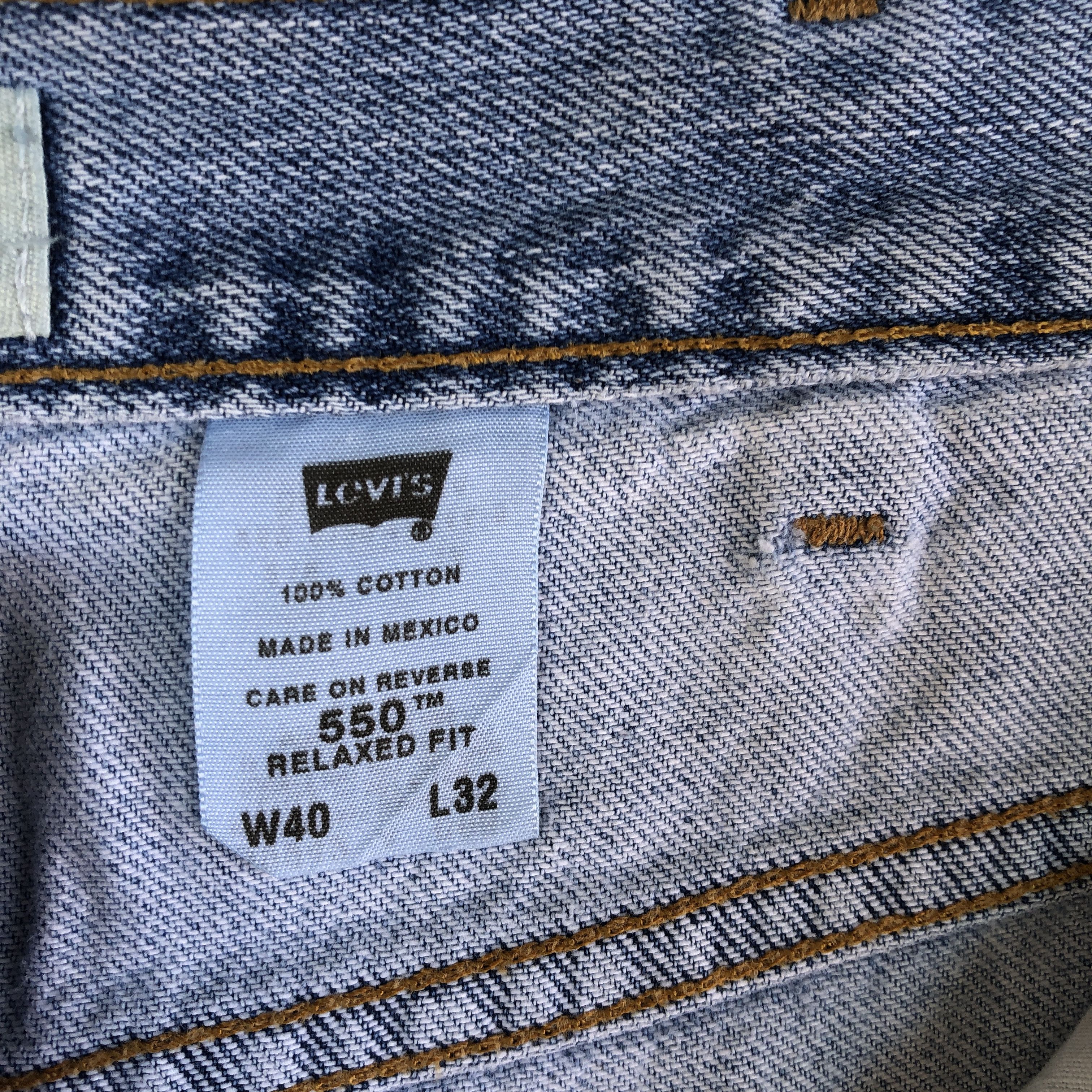 Levi's Vintage Light Wash Levi's Jeans Levi's 550 Denim Size US 38 / EU 54 - 9 Thumbnail
