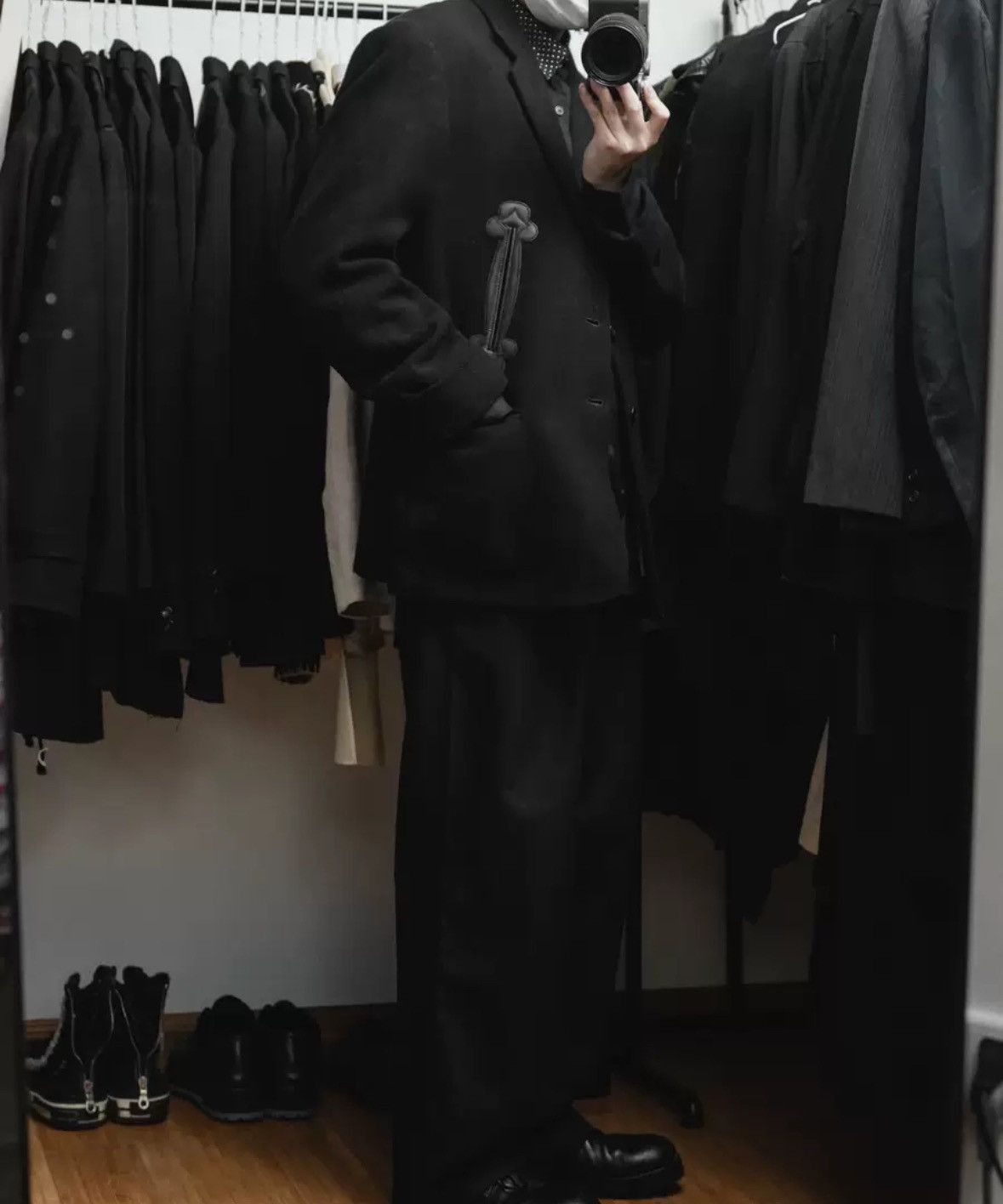 Yohji Yamamoto Yohji Yamamoto 88aw Leather Flower Suit 2412-Nextarrow Size US S / EU 44-46 / 1 - 8 Thumbnail