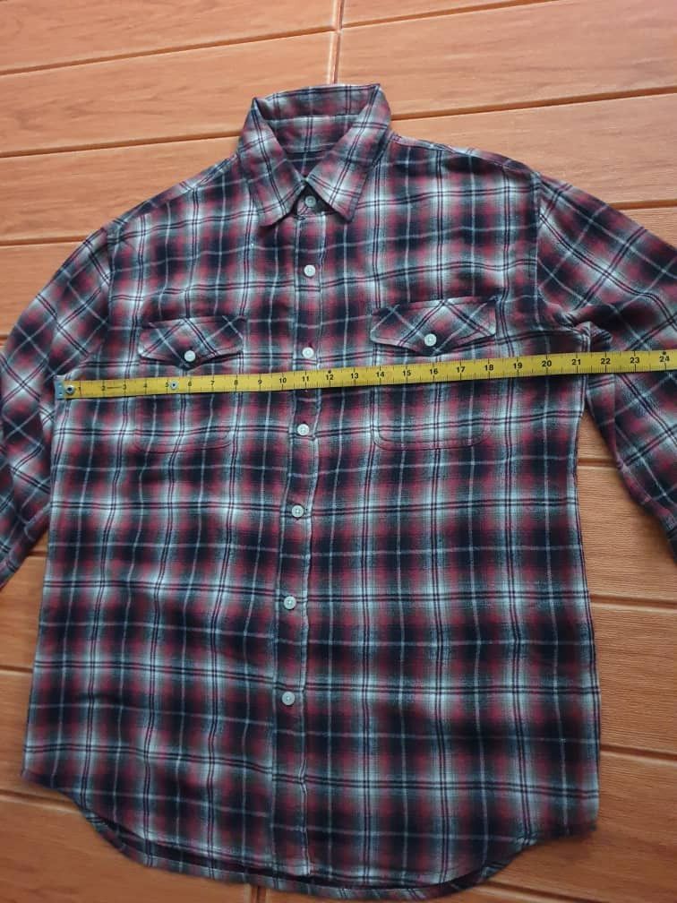 Japanese Brand 💥Bicol Bird checkered red flannel shirt Size US M / EU 48-50 / 2 - 6 Thumbnail
