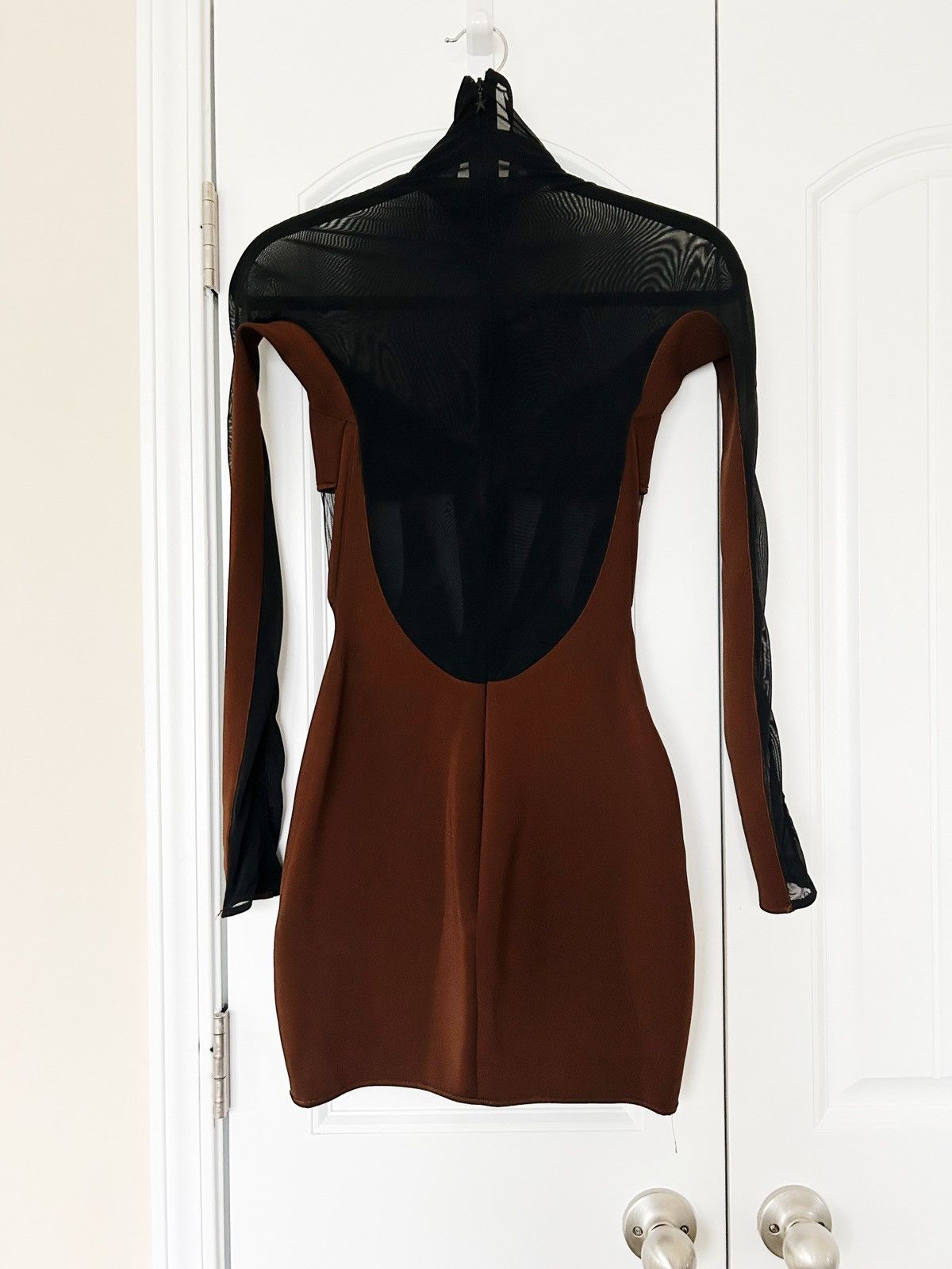 Mugler Mugler Sheer Long Sleeve Mini Dress Size XS / US 0-2 / IT 36-38 - 3 Thumbnail