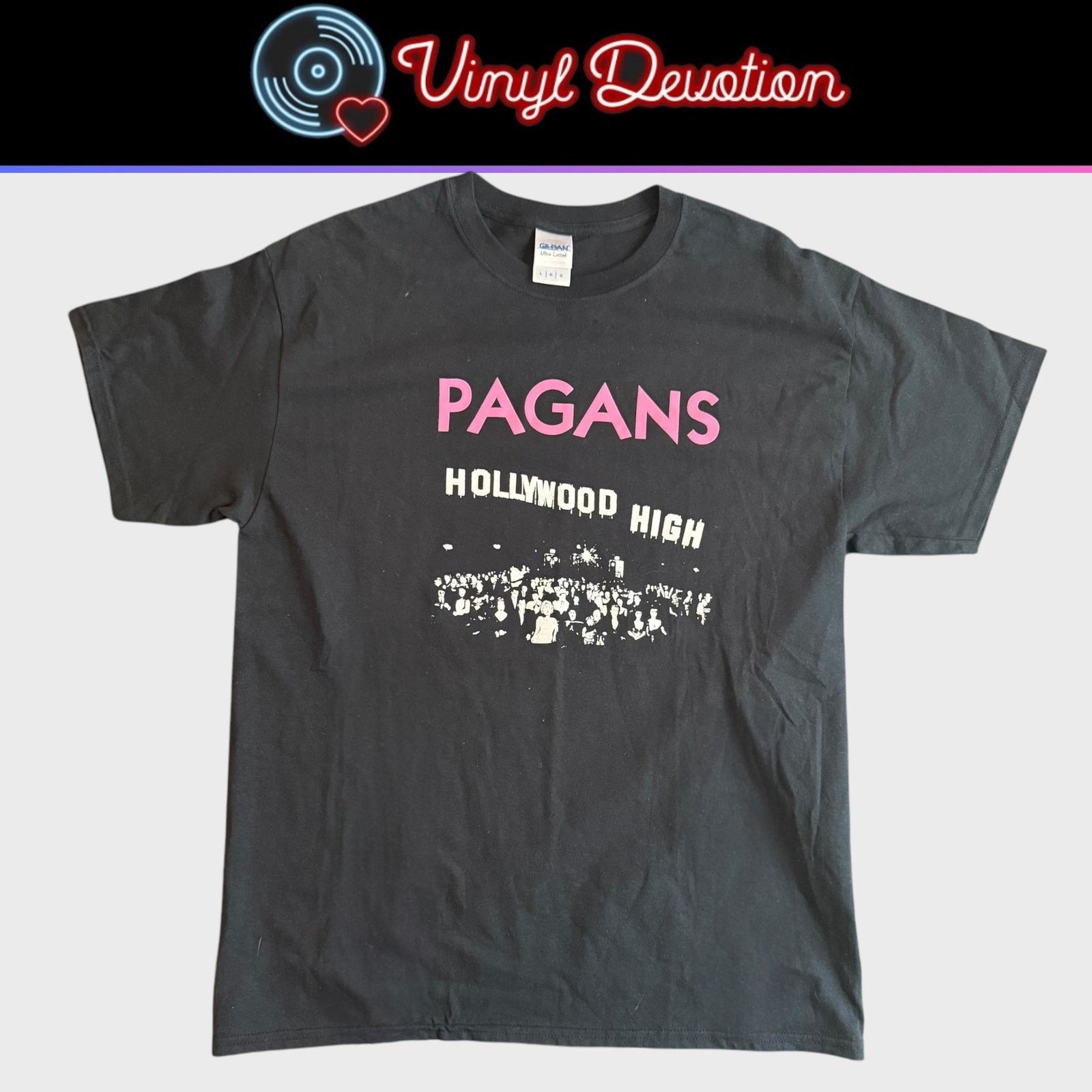 Band Tees Pagans Band Hollywood High T-Shirt Size L Mike Hudson Size US L / EU 52-54 / 3 - 1 Thumbnail