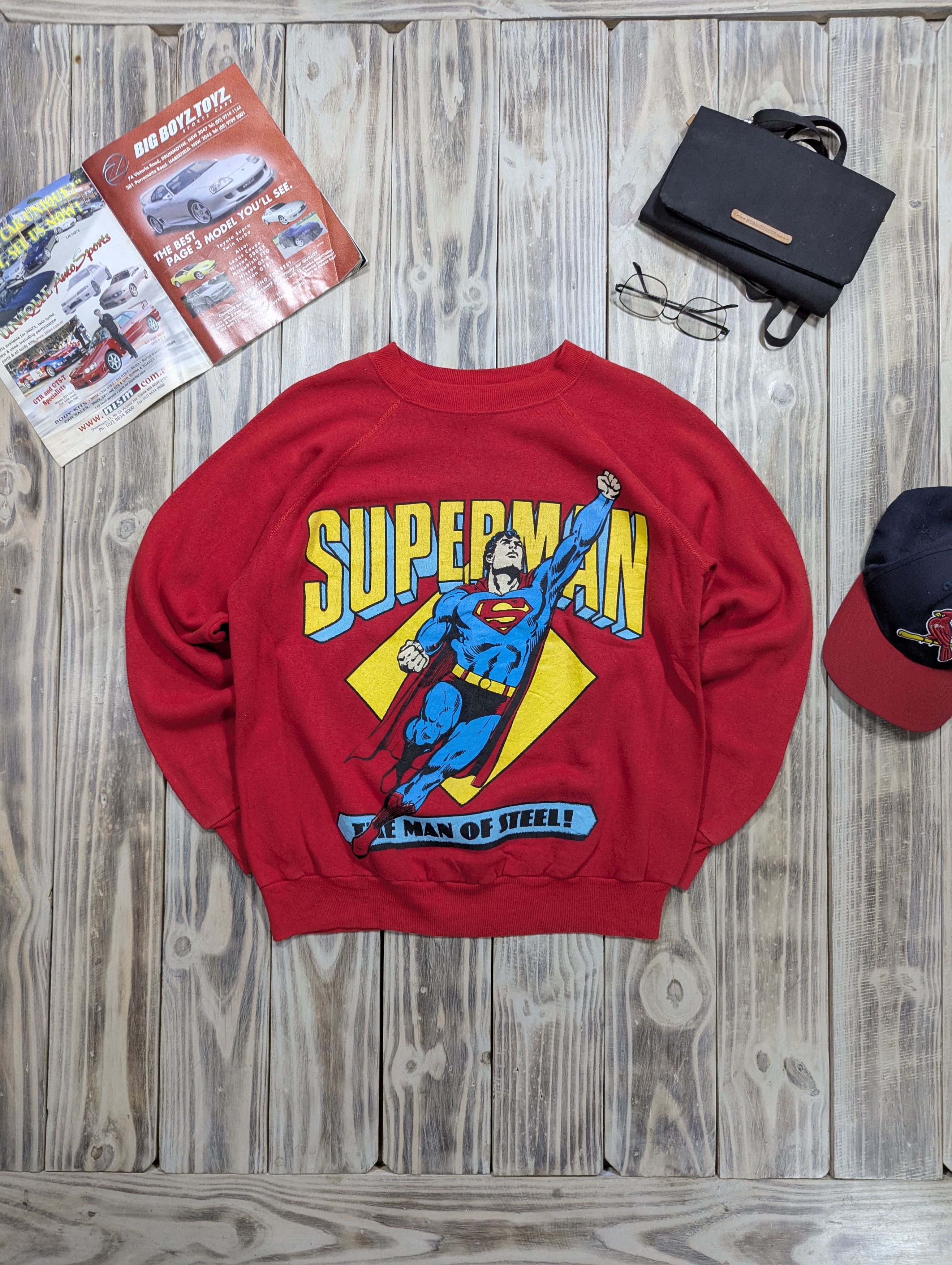 DC Comics × Vintage 80's Vintage Superman Crewneck/Sweatshirt by Pannill USA Size US L / EU 52-54 / 3 - 1 Thumbnail