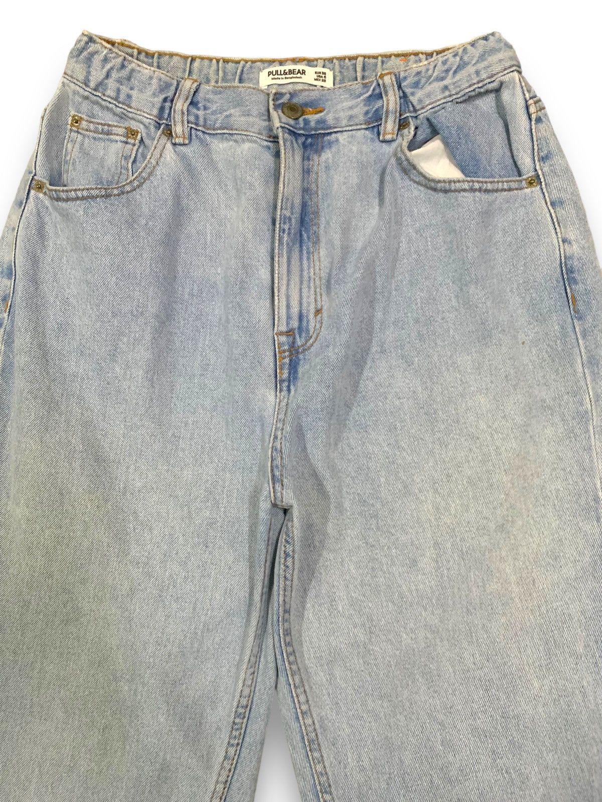 Pull & Bear Pull & Bear Blue Wash Stretchable High Waisted Balloon Jeans Size US 30 / EU 46 - 3 Thumbnail