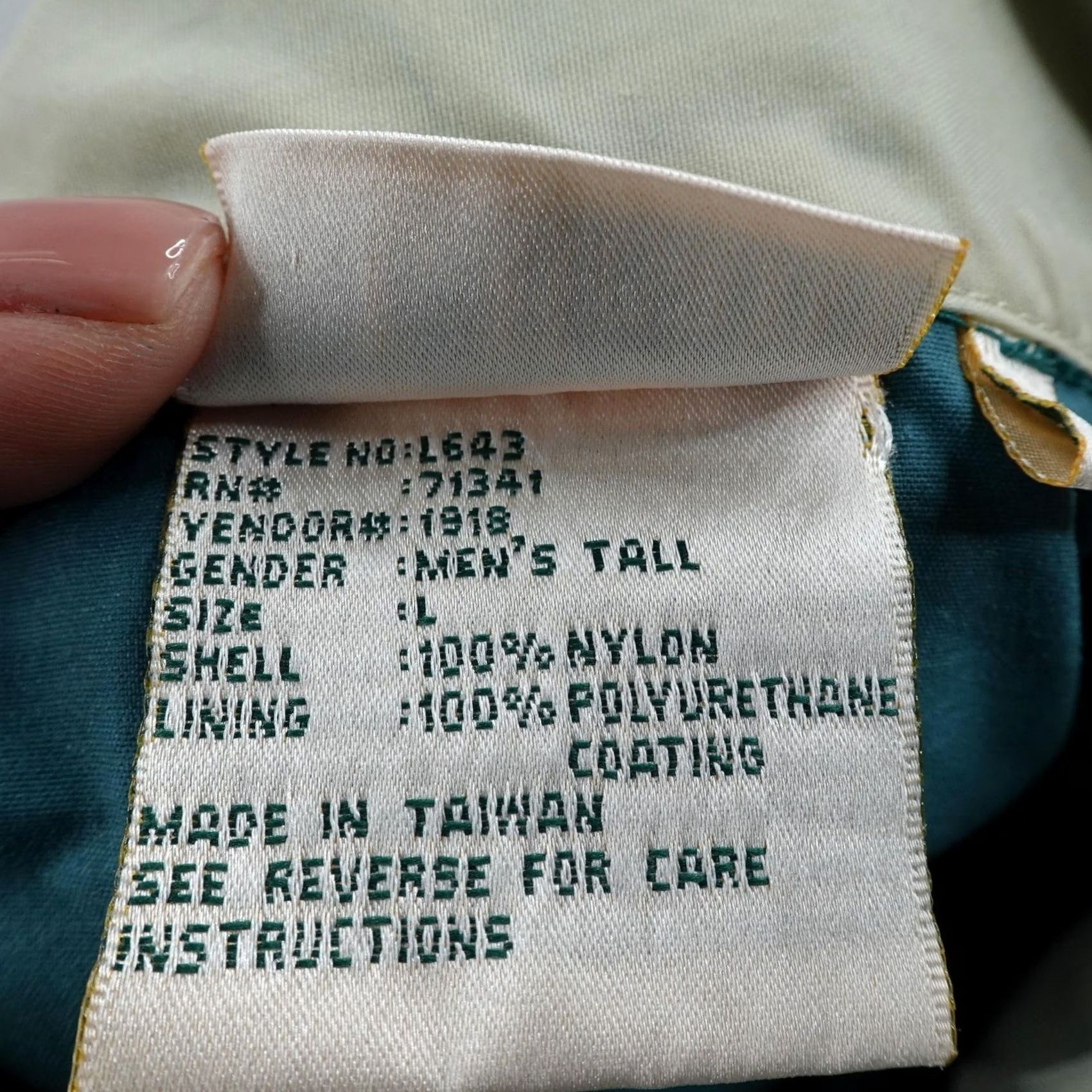 Vintage VINTAGE LL Bean Jacket Mens Large Blue Teal Windbreaker Rain Coat Waterproof 90s Size US L / EU 52-54 / 3 - 7 Thumbnail
