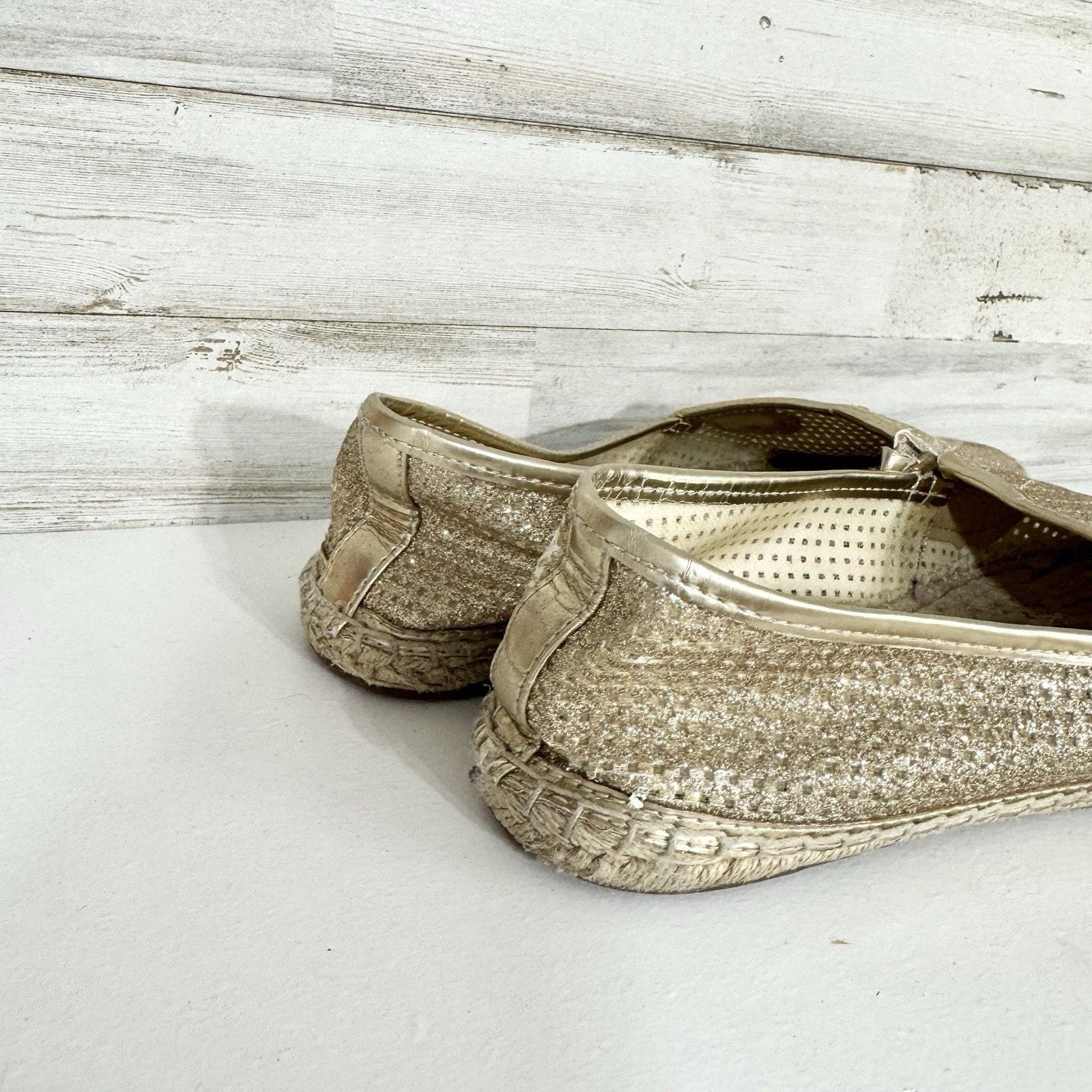 Michael Kors Michael Kors Shoes 5M Metallic Gold Embellished Espadrilles Size US 5 / IT 35 - 4 Thumbnail