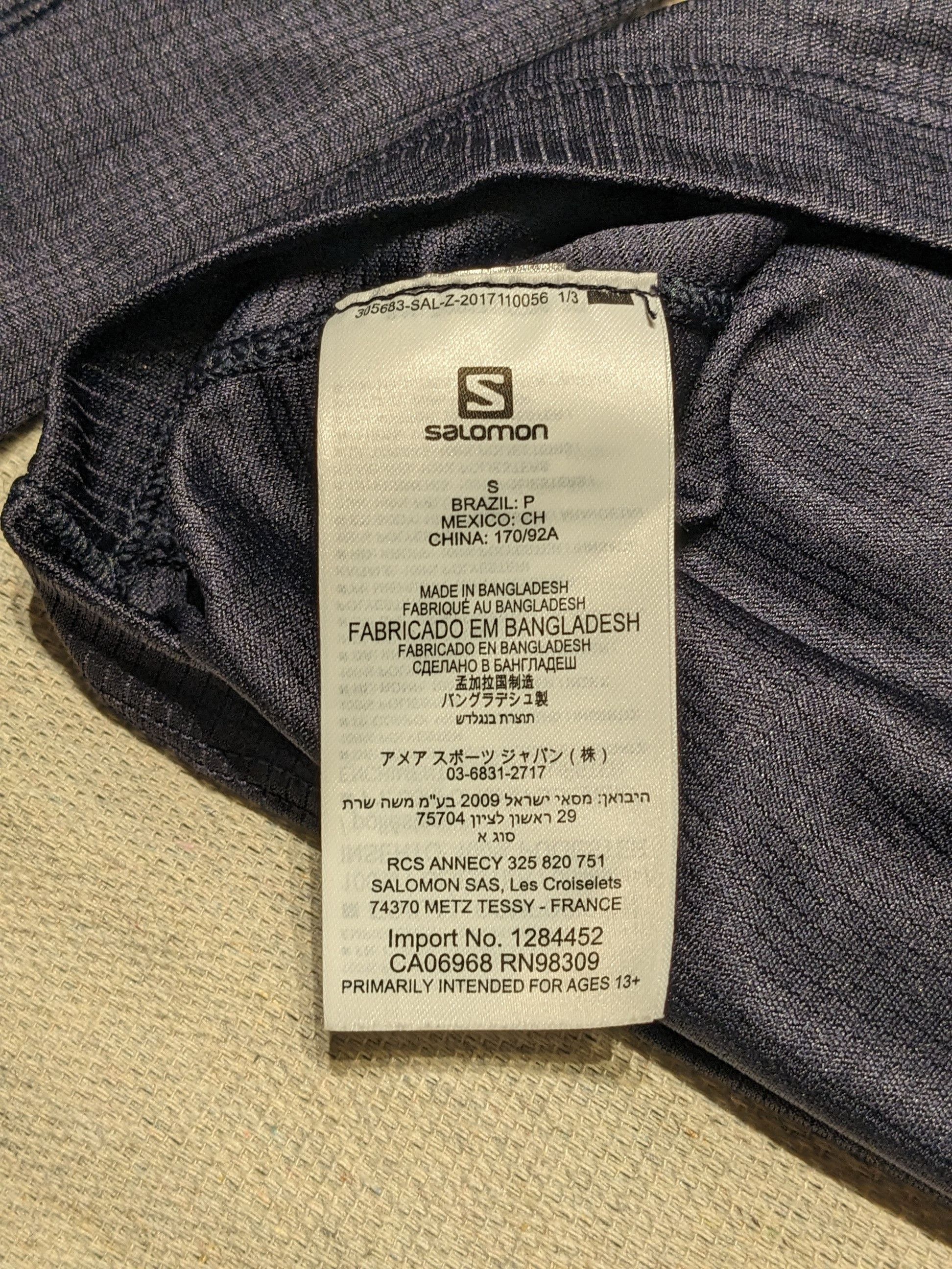 Salomon Salomon Running Top men's S Size US S / EU 44-46 / 1 - 6 Thumbnail
