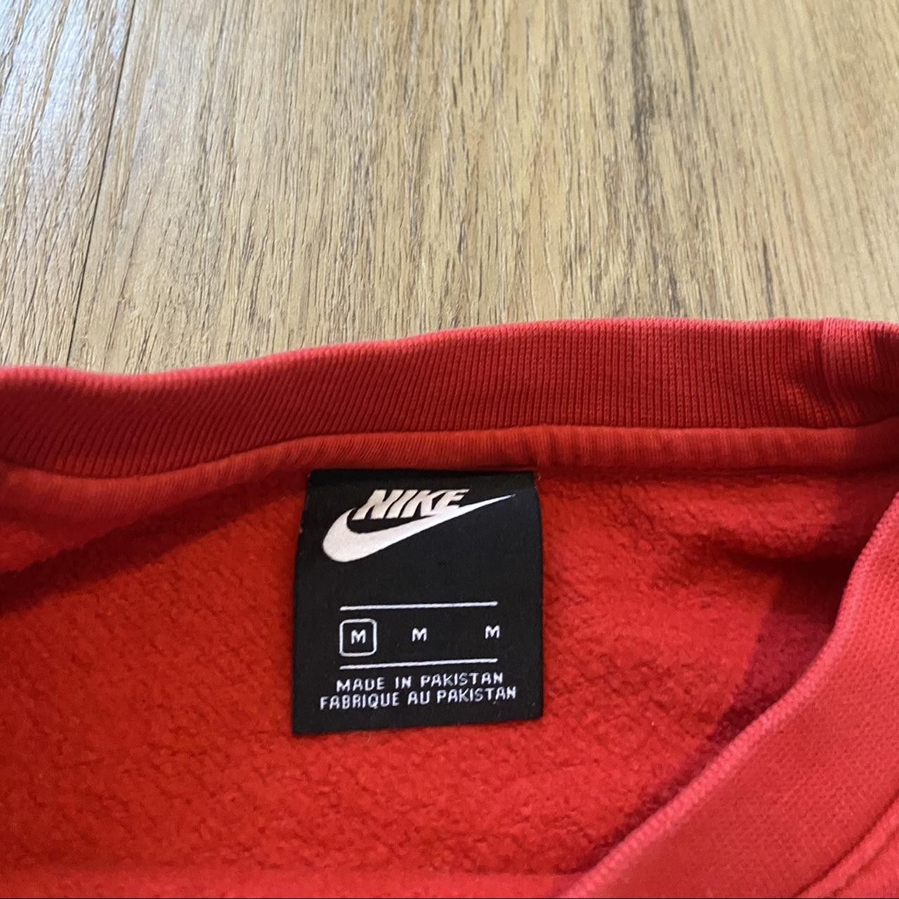 Nike Nike red crewneck sweatshirt with "Just Do It" Size US M / EU 48-50 / 2 - 4 Thumbnail