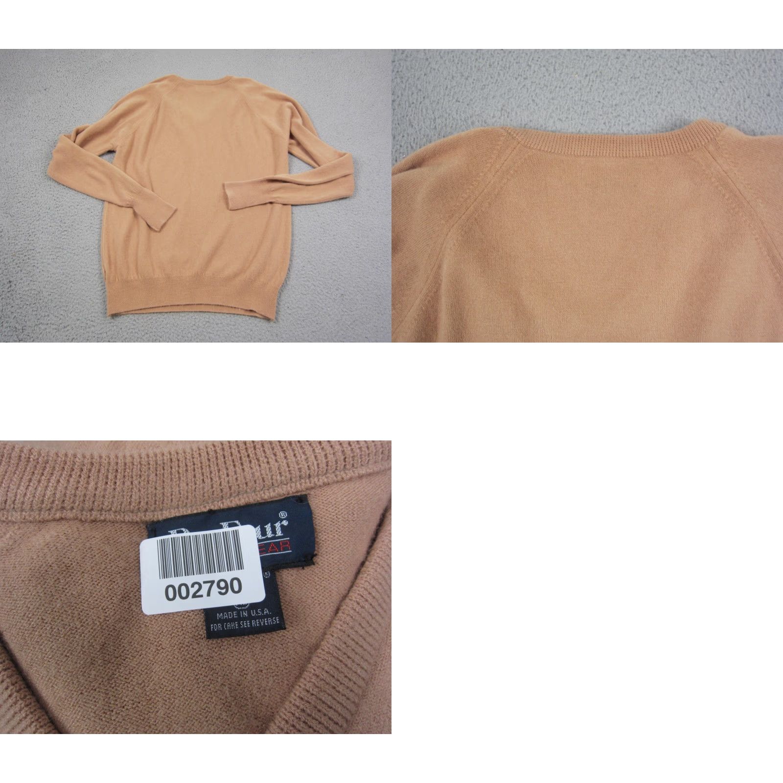 Vintage Nike Shirt Vintage Par Four Sweater Mens XL Brown 80s 90s Pullover V-Neck Knit Size US XL / EU 56 / 4 - 8 Thumbnail