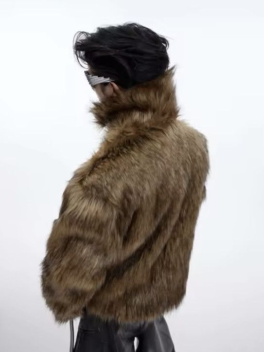 Vintage Brown Hairy Soft Faux Fur Coat Size US S / EU 44-46 / 1 - 4 Thumbnail