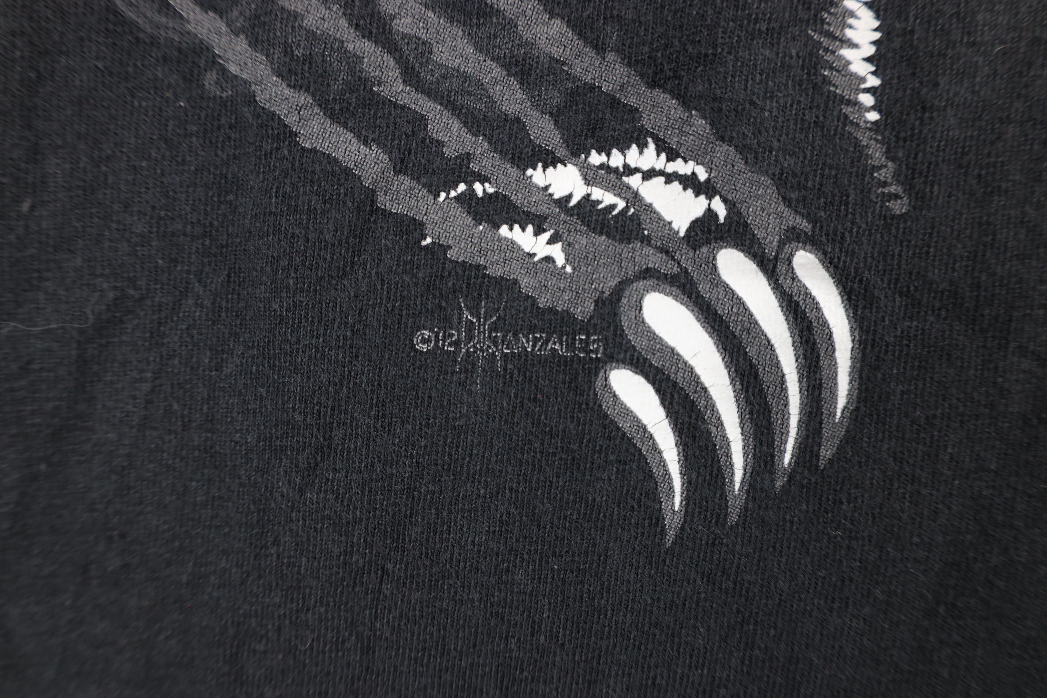 Vintage Streetwear Girl Gambling Skeleton Hip Hop T-Shirt Black Size US XL / EU 56 / 4 - 9 Thumbnail