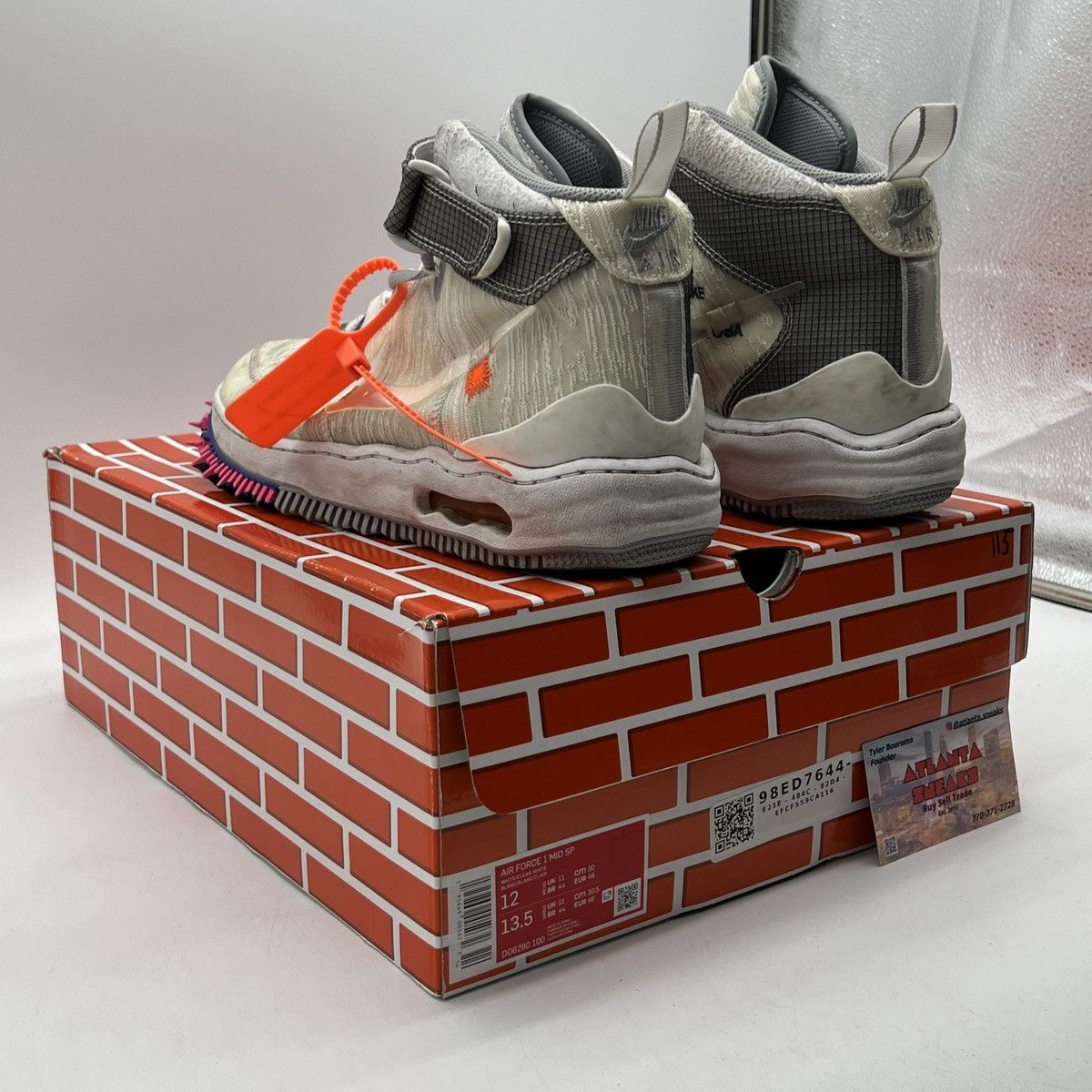 Nike Off white x Air Force 1 white Size US 12 / EU 45 - 4 Thumbnail
