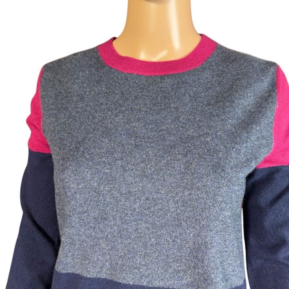 AQUA Aqua Cashmere Colorblock Sweater Size XS Size XS / US 0-2 / IT 36-38 - 2 Thumbnail