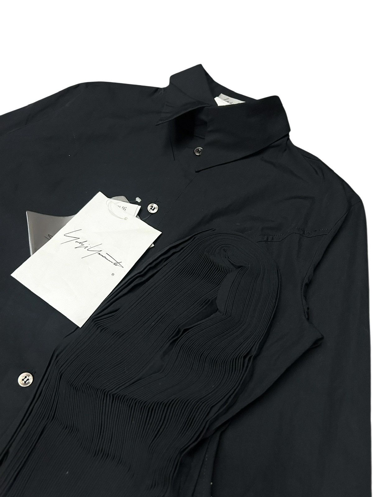 Yohji Yamamoto S/S 05 NWT YYPF Pleated Shirt Size S / US 4 / IT 40 - 4 Thumbnail
