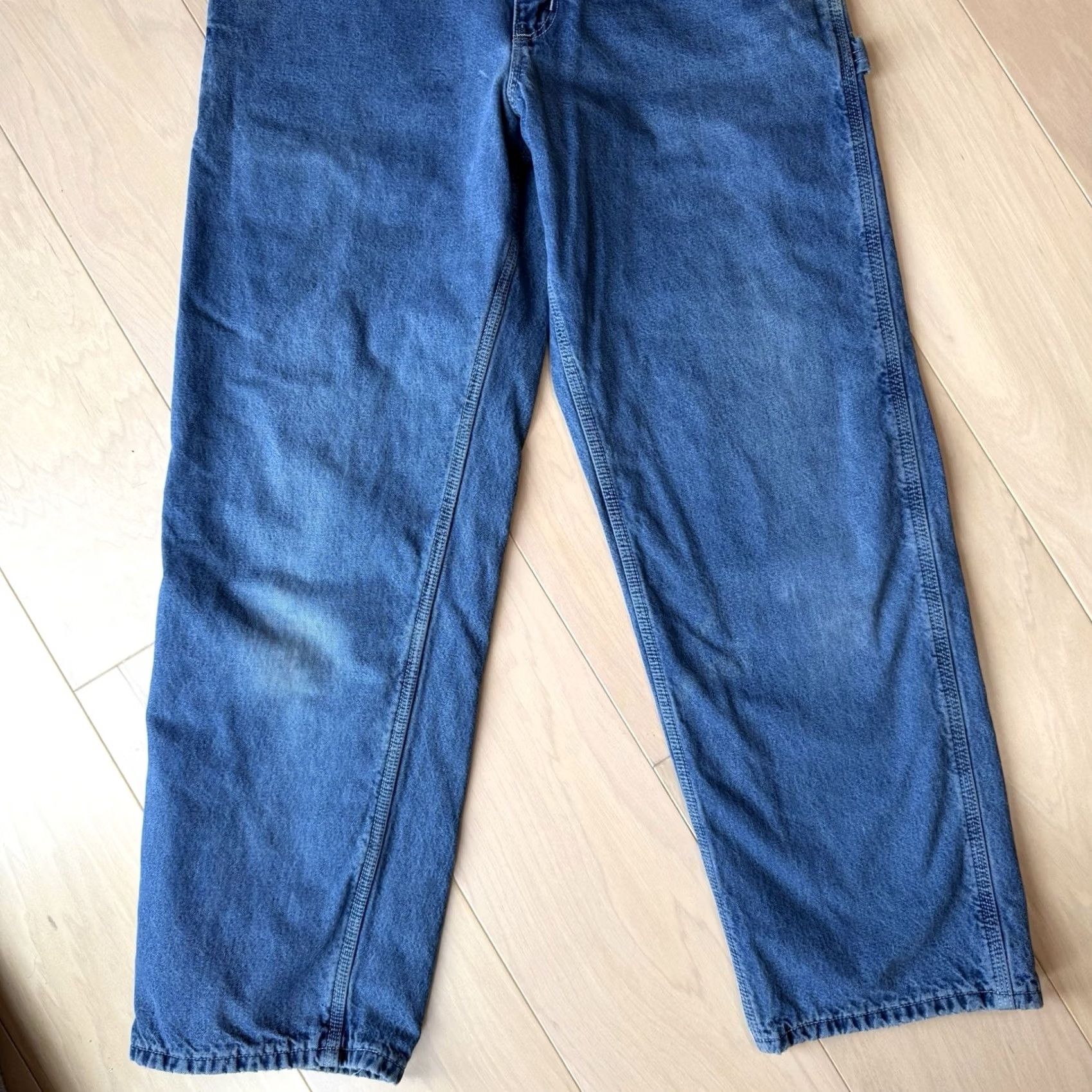 Carhartt VINTAGE Carhartt Carpenter Pants Denim 36 Blue Flannel Lined Workwear Mens 90s Southwestern USA Size US 36 / EU 52 - 4 Thumbnail