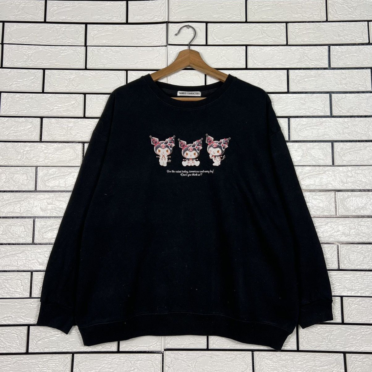 KUROMI Graphic Big Logo Crewneck Sweatshirt #3951-C180