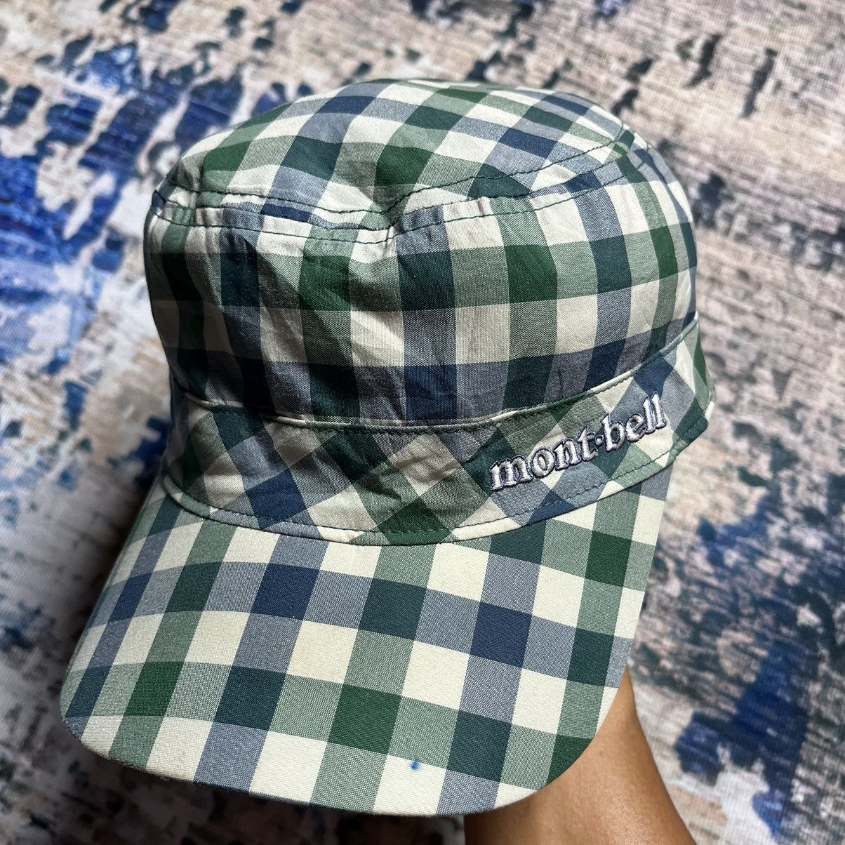 Japanese Brand × Montbell 💥Mont Bell Checkered Spell Out Cap Hats Size ONE SIZE - 1 Thumbnail