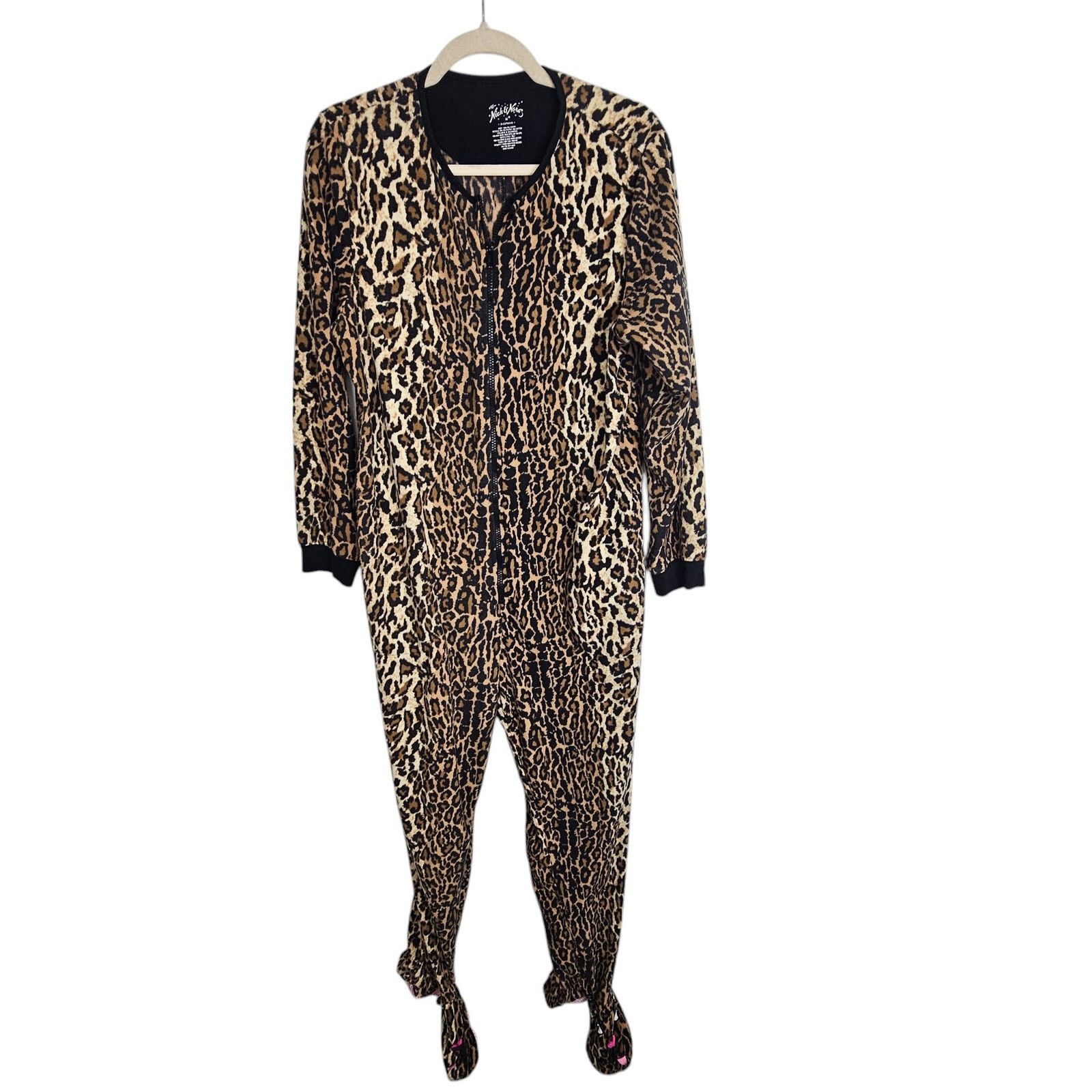 Nick Fouquet Nick & Nora Women Pajamas Leopard Print M Full Zip Sleepwear Size 38" / US 16 / IT 52 - 1 Thumbnail