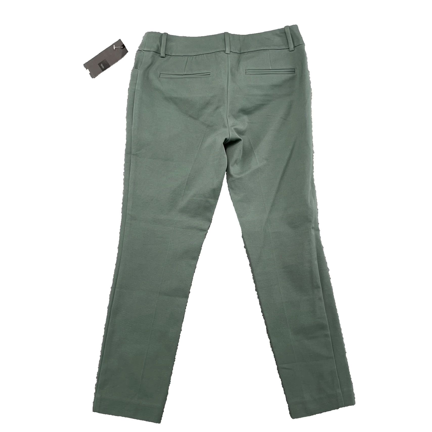 Mossimo Mossimo Ankle Pants Women's 8 Khaki Stretch Corpcore Office Academia Minimalist Green Solid Size 30" / US 8 / IT 44 - 2 Thumbnail