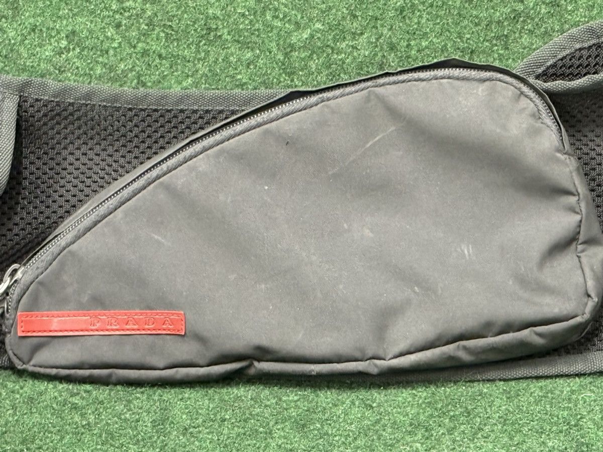 Prada Prada Linea Rossa Nylon Mesh Waist Bag Size ONE SIZE - 2 Thumbnail