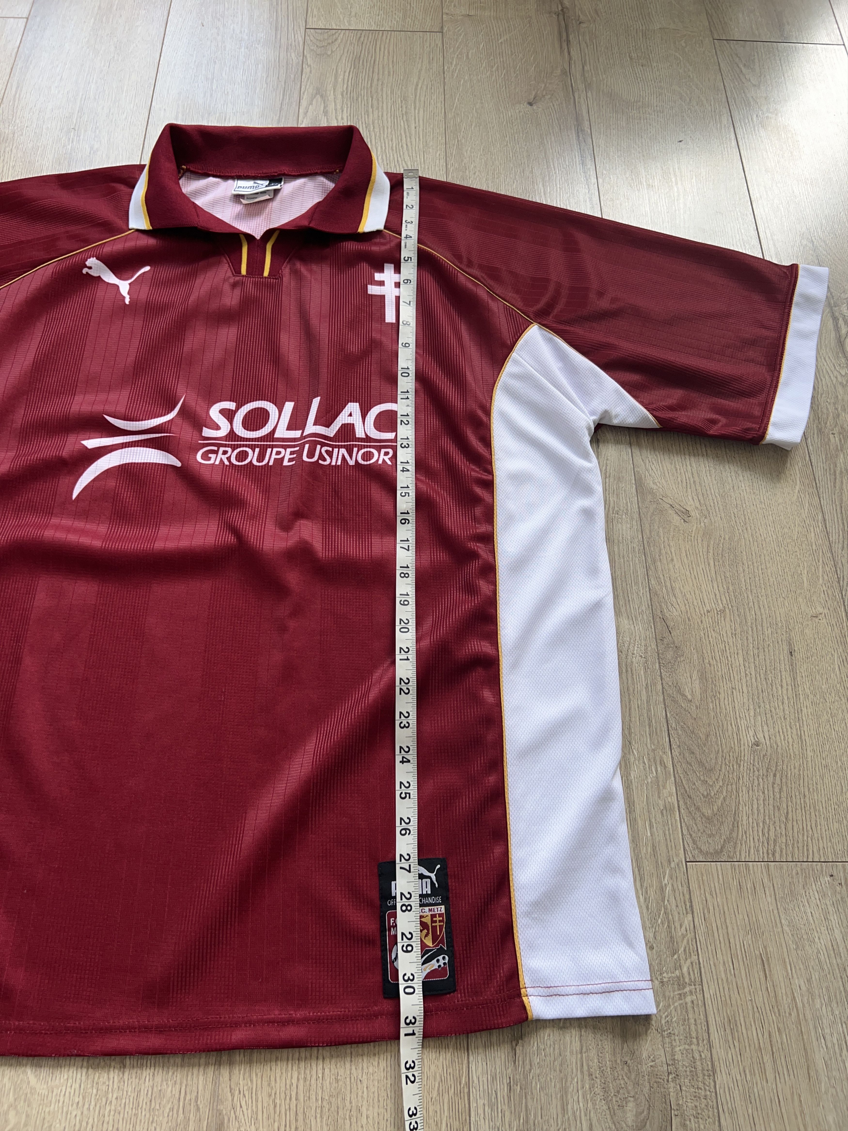 Puma Puma FC Metz France 1998 1999 Home Football Soccer Shirt Size US XL / EU 56 / 4 - 7 Thumbnail