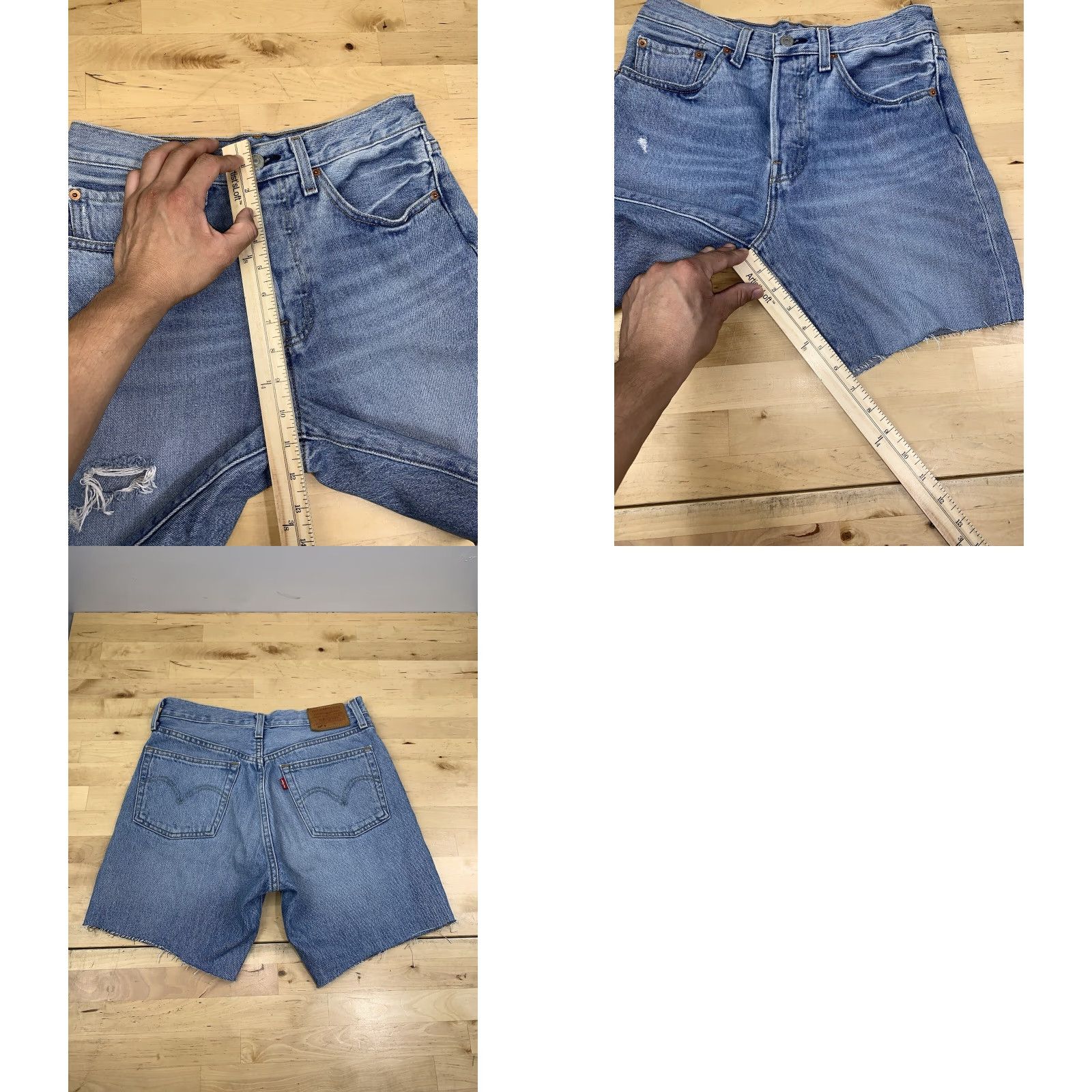 Levi's VINTAGE Levi’s Denim Jean Shorts Womens 27 Skinny Blue Button Fly 9668 Size 27" / US 4 / IT 40 - 8 Thumbnail