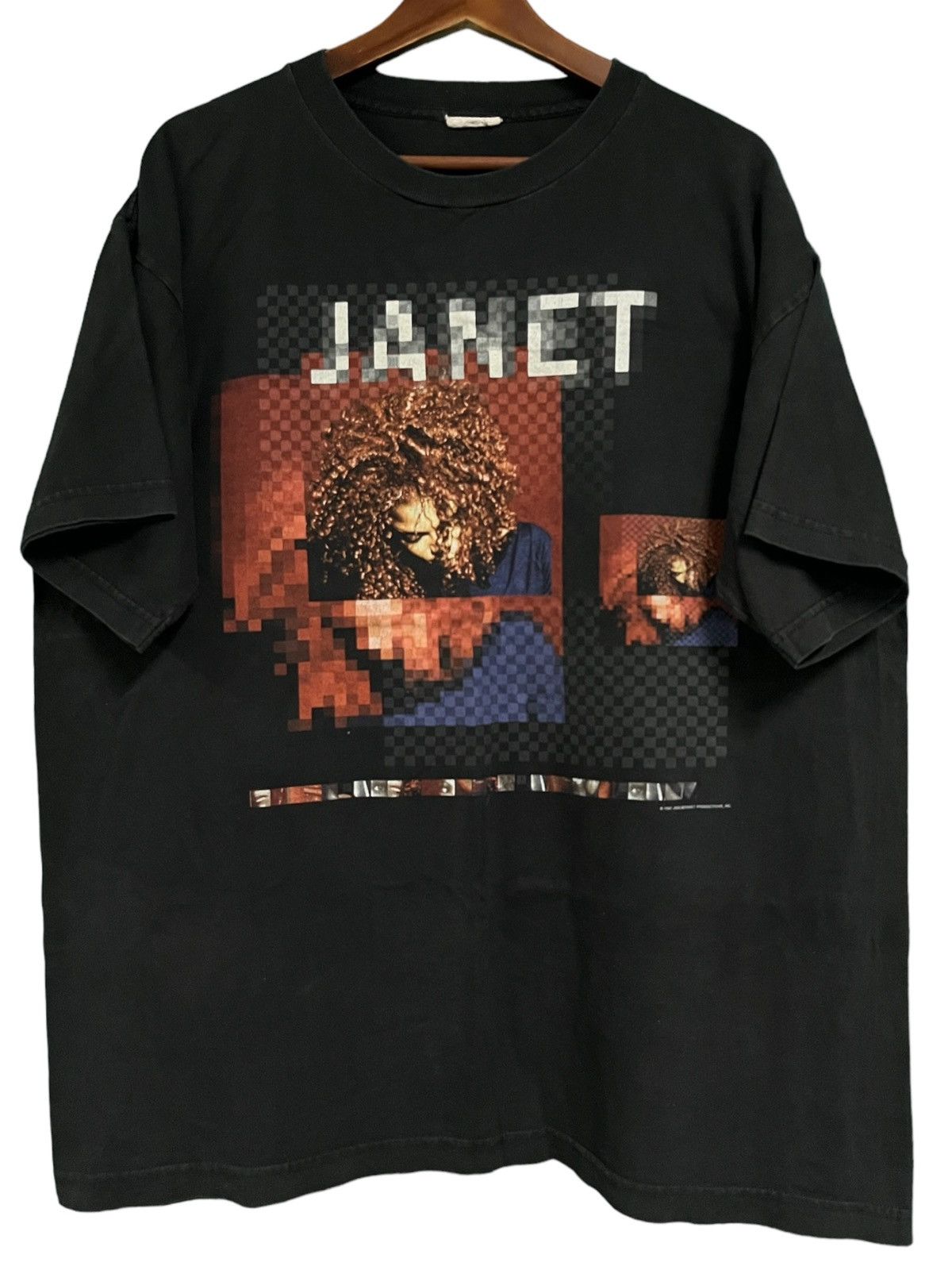 Band Tees × Vintage Vintag Janet Jackson 90s t shirt Size US XL / EU 56 / 4 - 1 Thumbnail