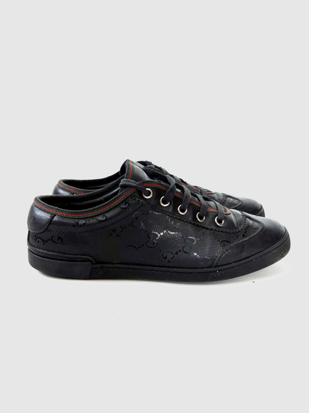 Gucci Gucci Imprime GG Monogram leather sneakers Size US 5.5 / IT 35.5 - 2 Thumbnail
