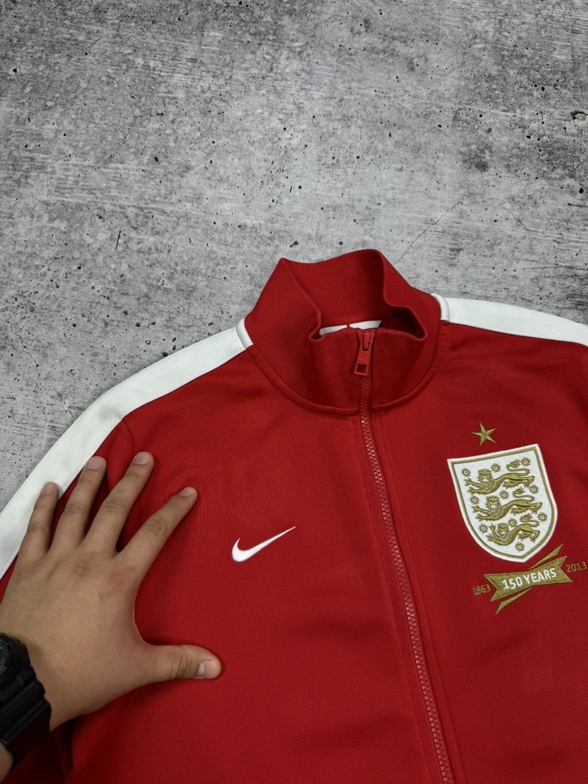 Nike Nike England Big Logo 150 Anniversary Big Logo Zipper Sweat Size US M / EU 48-50 / 2 - 8 Thumbnail