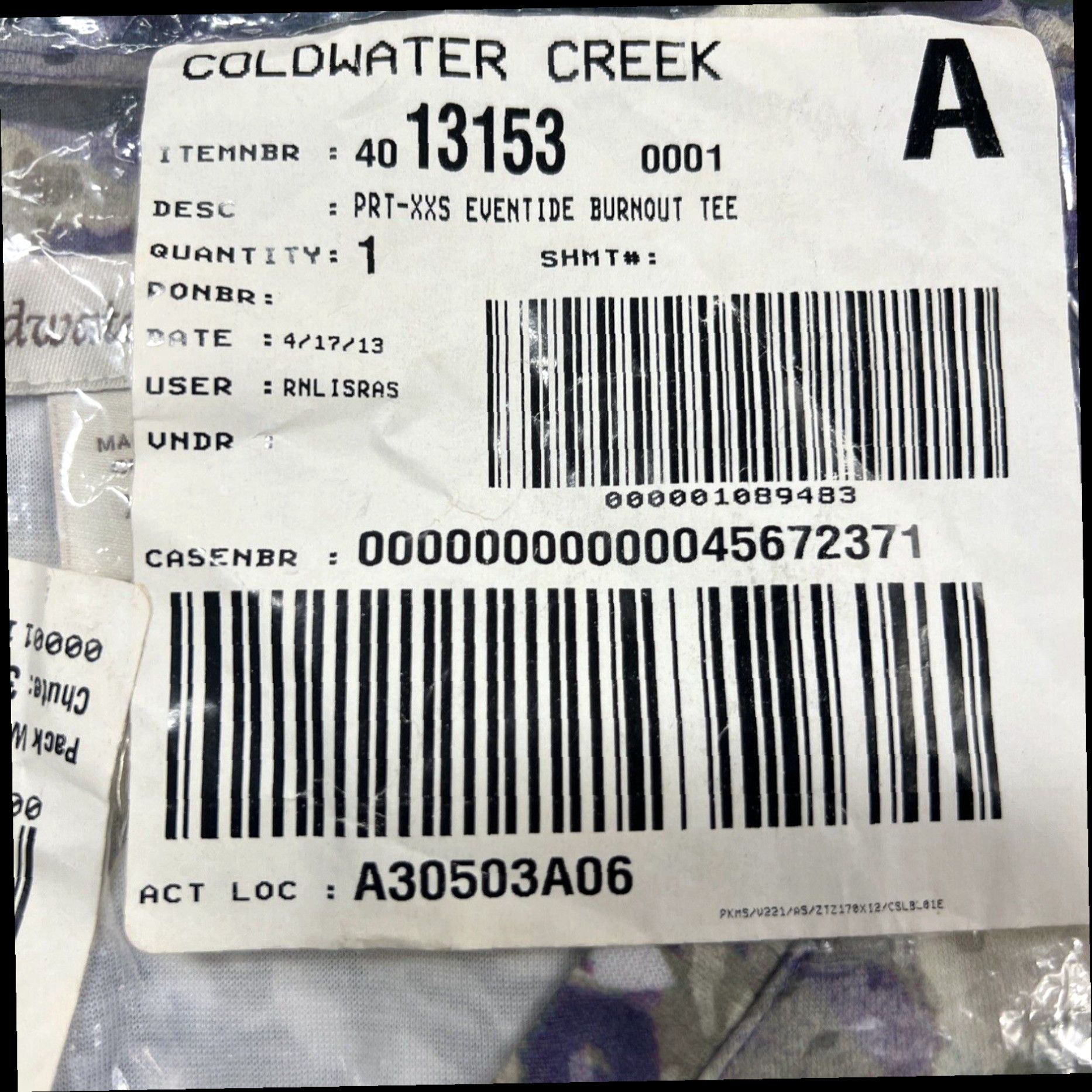 Coldwater Creek NEW NWT Coldwater Creek Even Tide Burnout Tee T-Shirt Size XXS Size XXS / US 00 / IT 34 - 3 Thumbnail