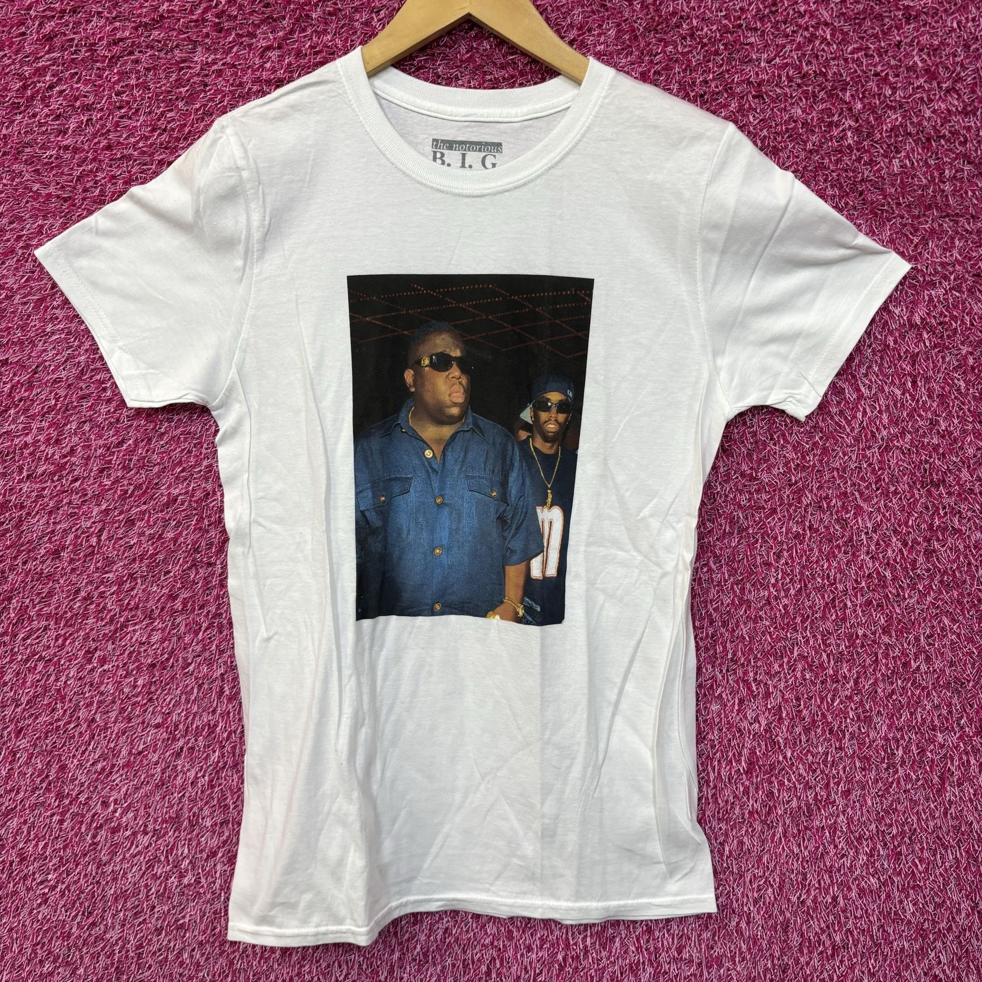 Rap Tees The Notorious BIG Bad Boy Club Party Poster Hip Hop Tee smal Size US S / EU 44-46 / 1 - 1 Thumbnail