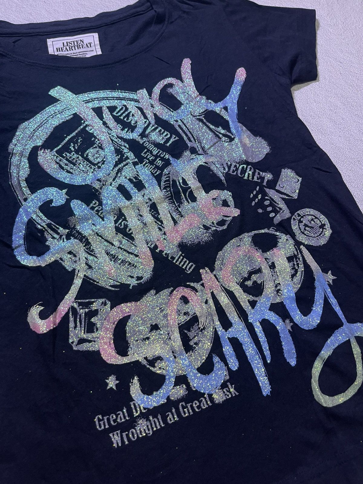 Japanese Brand Y2K LISTEN HEARTBEAT short sleeve tshirt Size M / US 6-8 / IT 42-44 - 3 Thumbnail