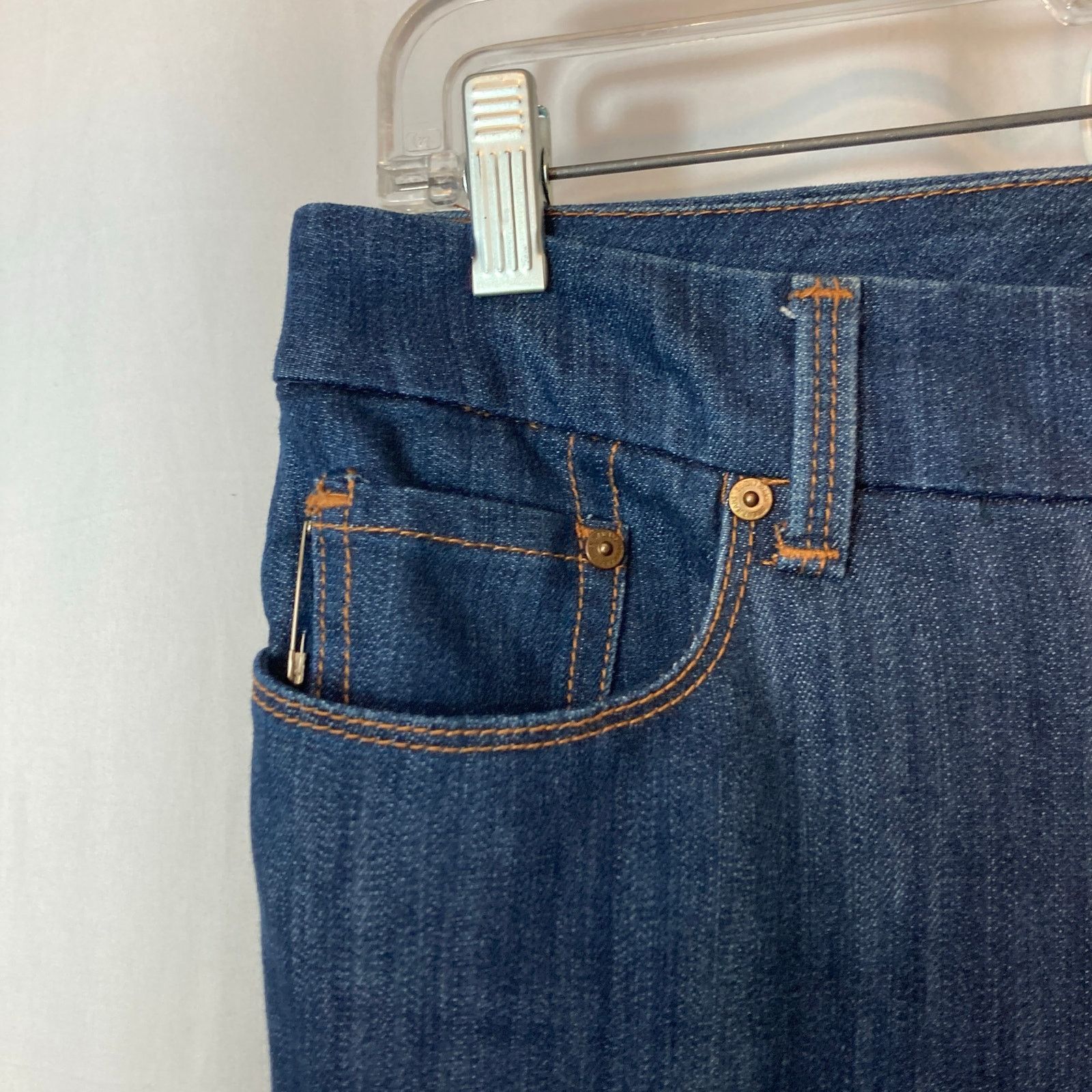 Seven 7 Seven7 Dark Blue Wash Denim High Rise Boot Cut Pants Jeans Size 32" / US 10 / IT 46 - 4 Thumbnail