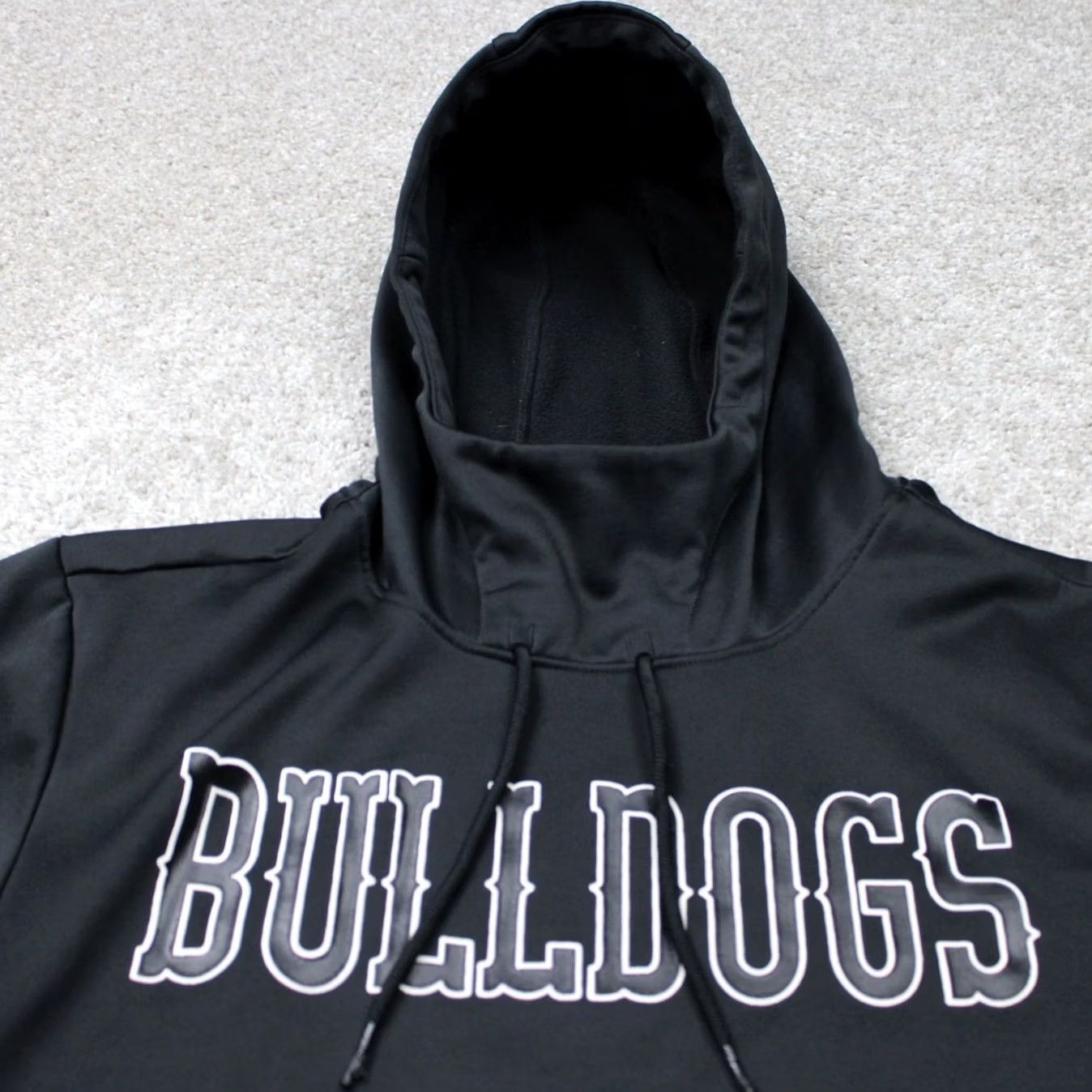 Jordan Brand Jordan Hoodie Mens Medium Black Bulldogs Logo 100% Polyester Hooded Sweatshirt Size US M / EU 48-50 / 2 - 4 Thumbnail