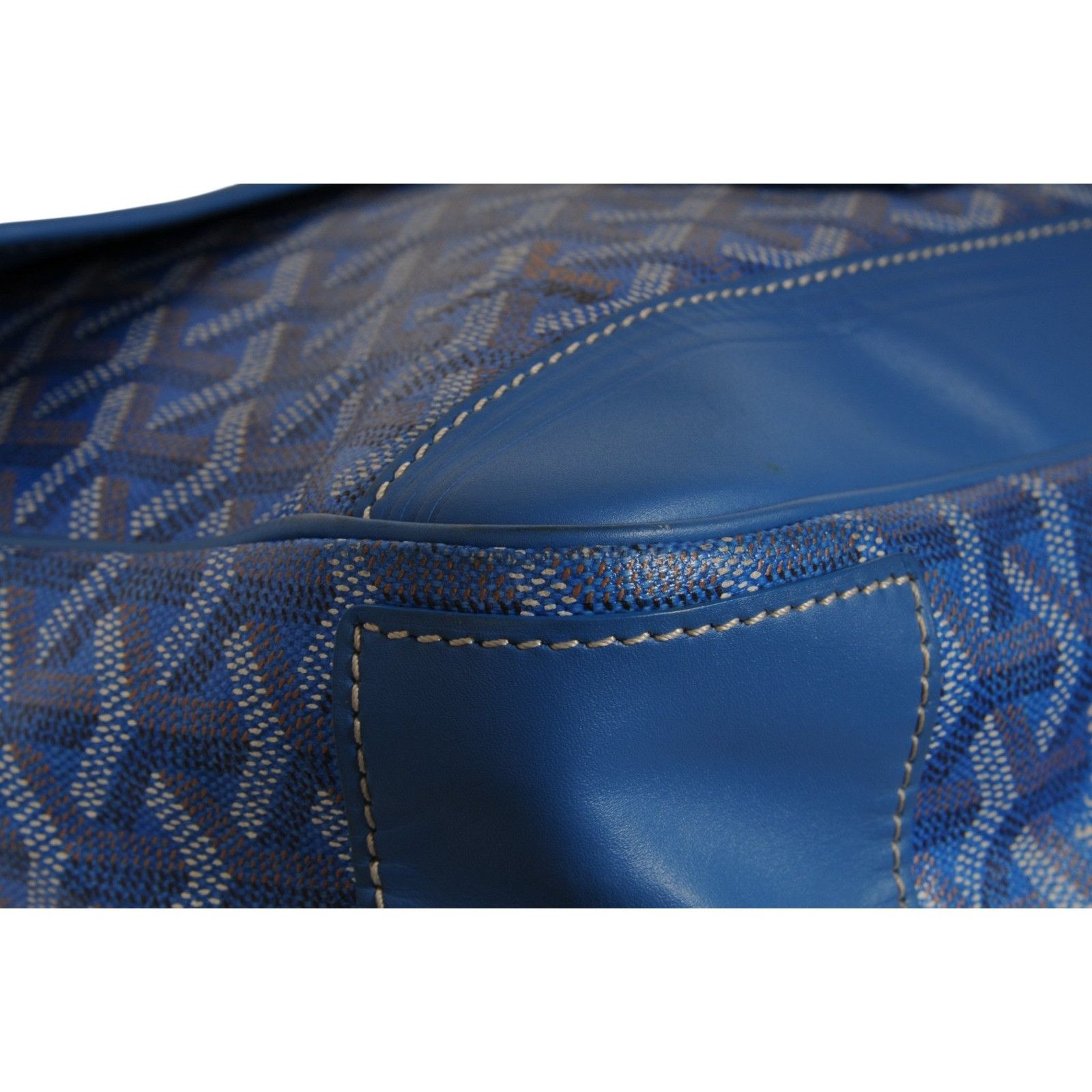 Goyard Grand Bleu MM Messenger Travel Bag Blue - 02639 Size ONE SIZE - 12 Thumbnail