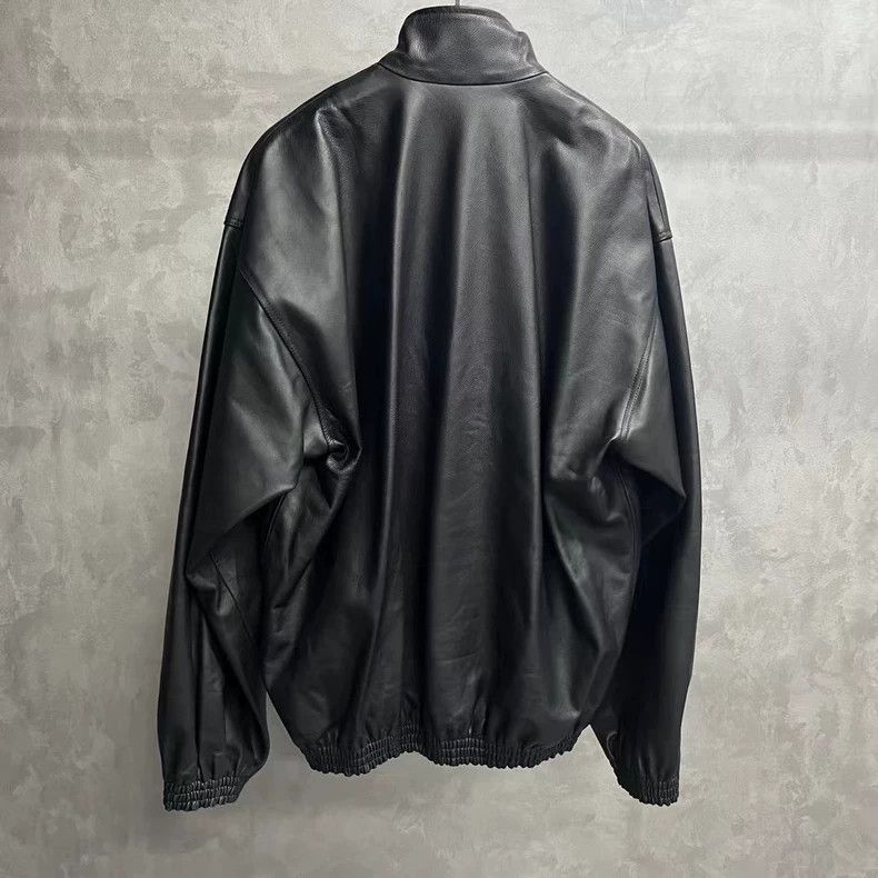 Balenciaga Balenciaga Black Loose Long Sleeve Jacket with Standing Col Size US XS / EU 42 / 0 - 2 Thumbnail