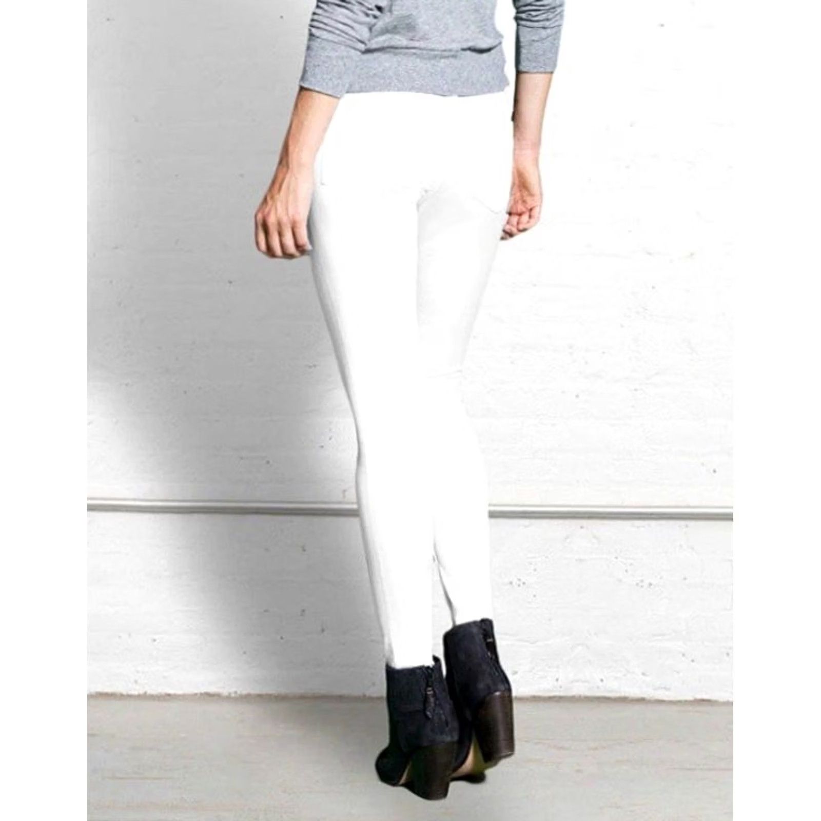 Rag & Bone rag & bone RAG & BONE/JEANS Split Separating BRIGHT WHITE SIZE:27 NWT WOMEN'S Size 27" / US 4 / IT 40 - 3 Thumbnail