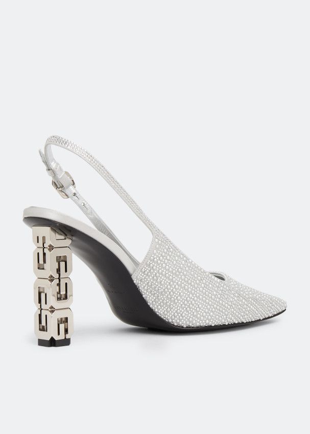 Givenchy o1loc1c0724 Slingback Pumps in Silver Size US 6 / IT 36 - 3 Thumbnail